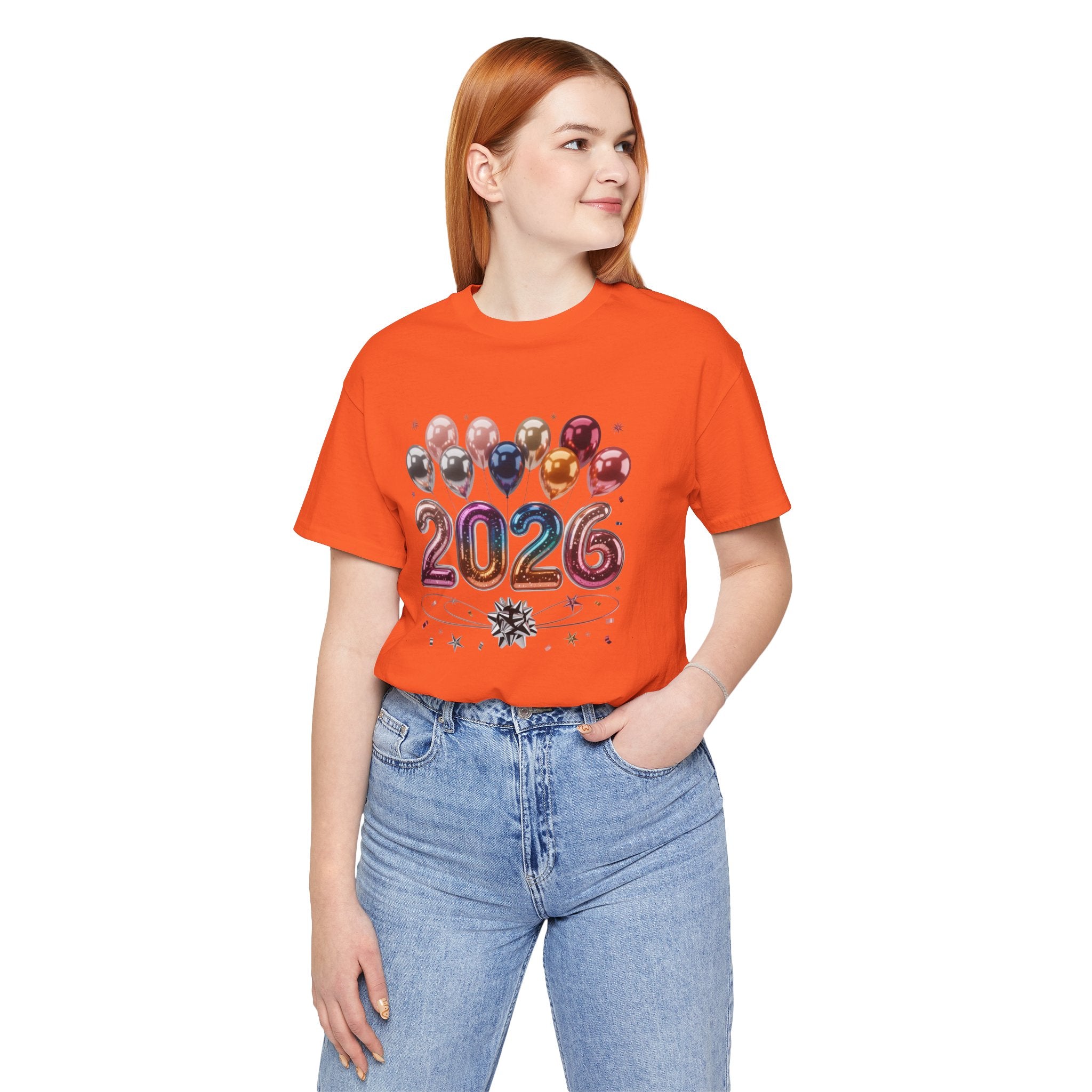 2026 Celebration T-Shirt — Festive Balloon New Year Tee