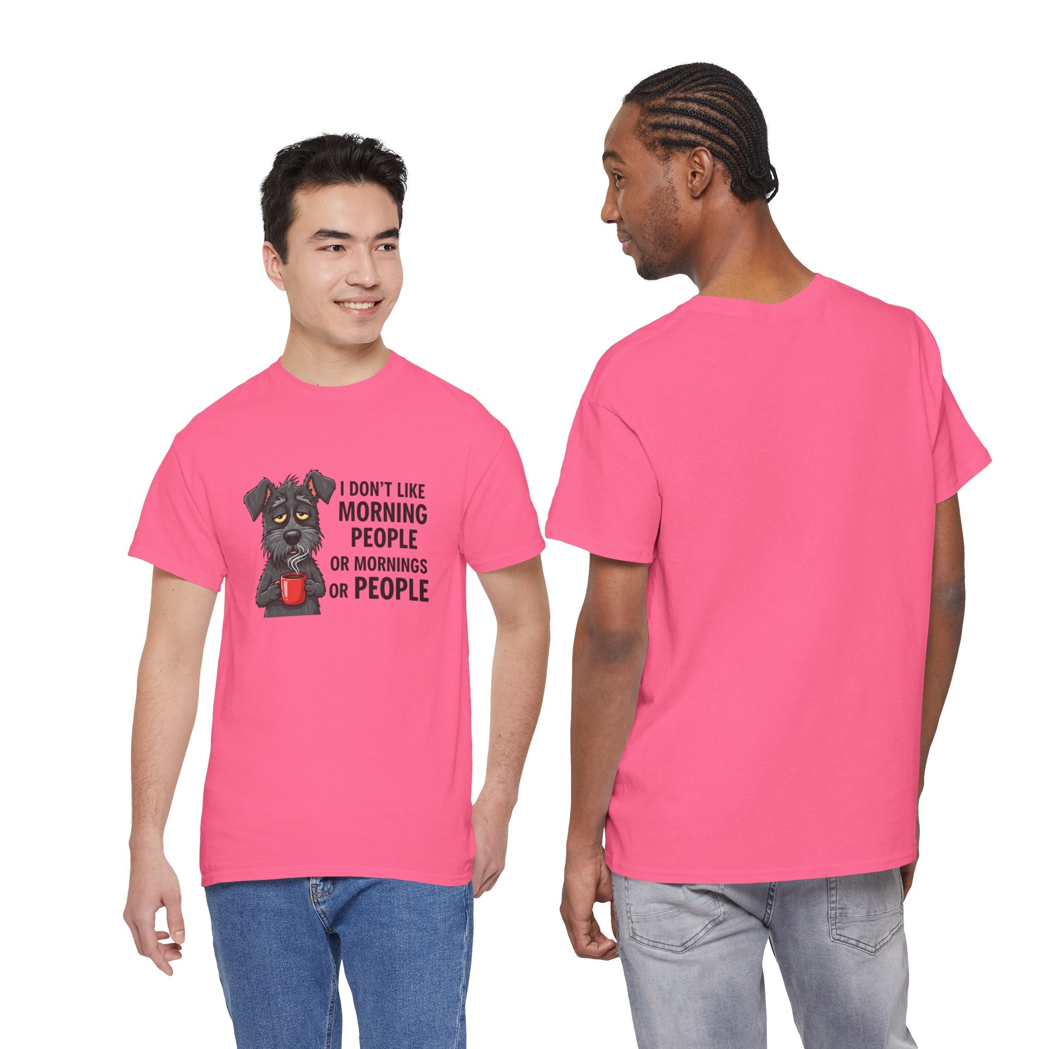 I Don't Like Morning People Unisex Heavy Cotton Tee