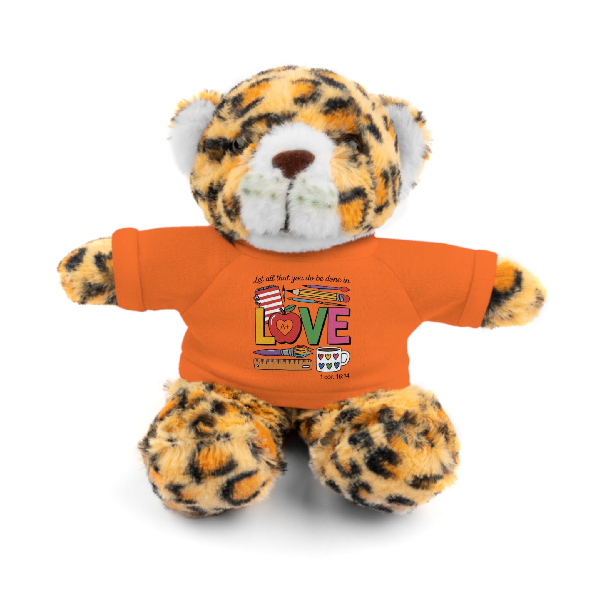 Green Teddy Bear with 'XOXO' Tee – Cute Stuffed Animal Gift