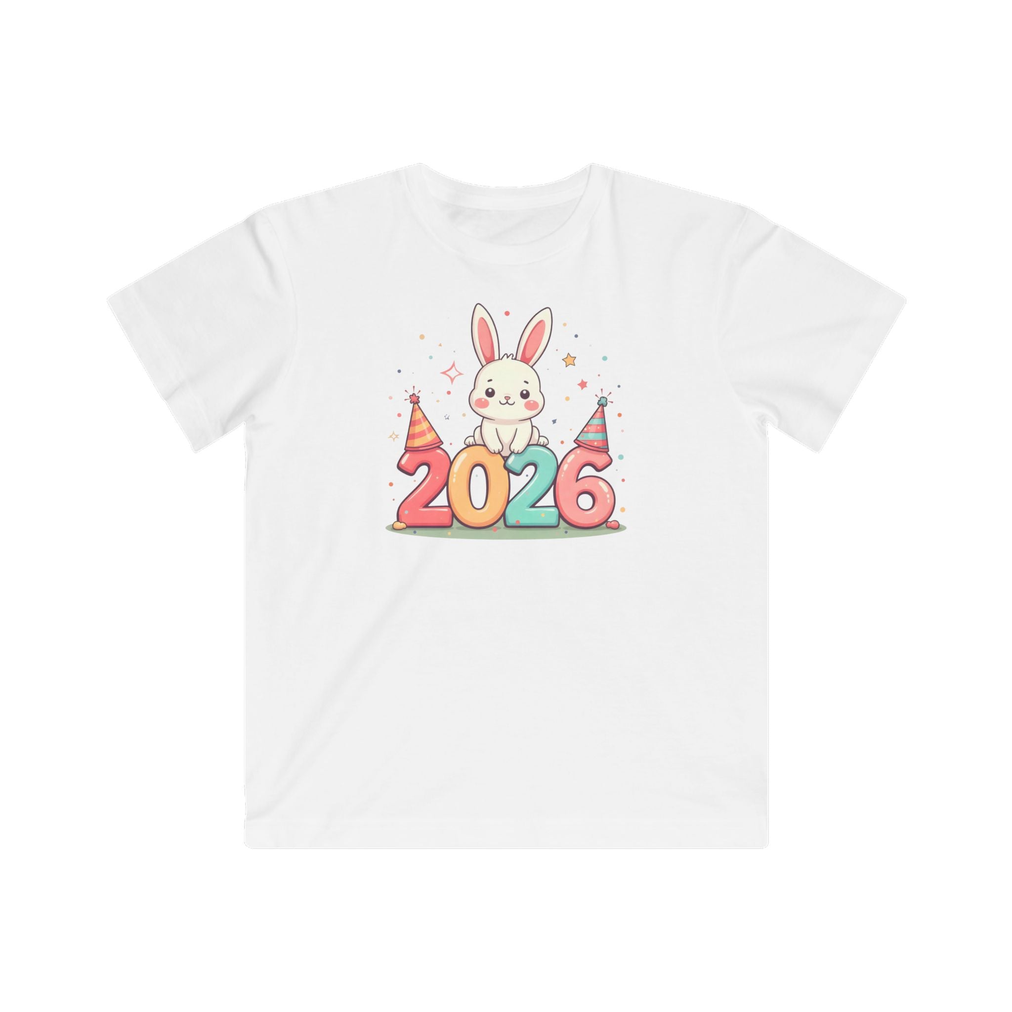 Kids Tee — 2026 Bunny New Year Party Shirt
