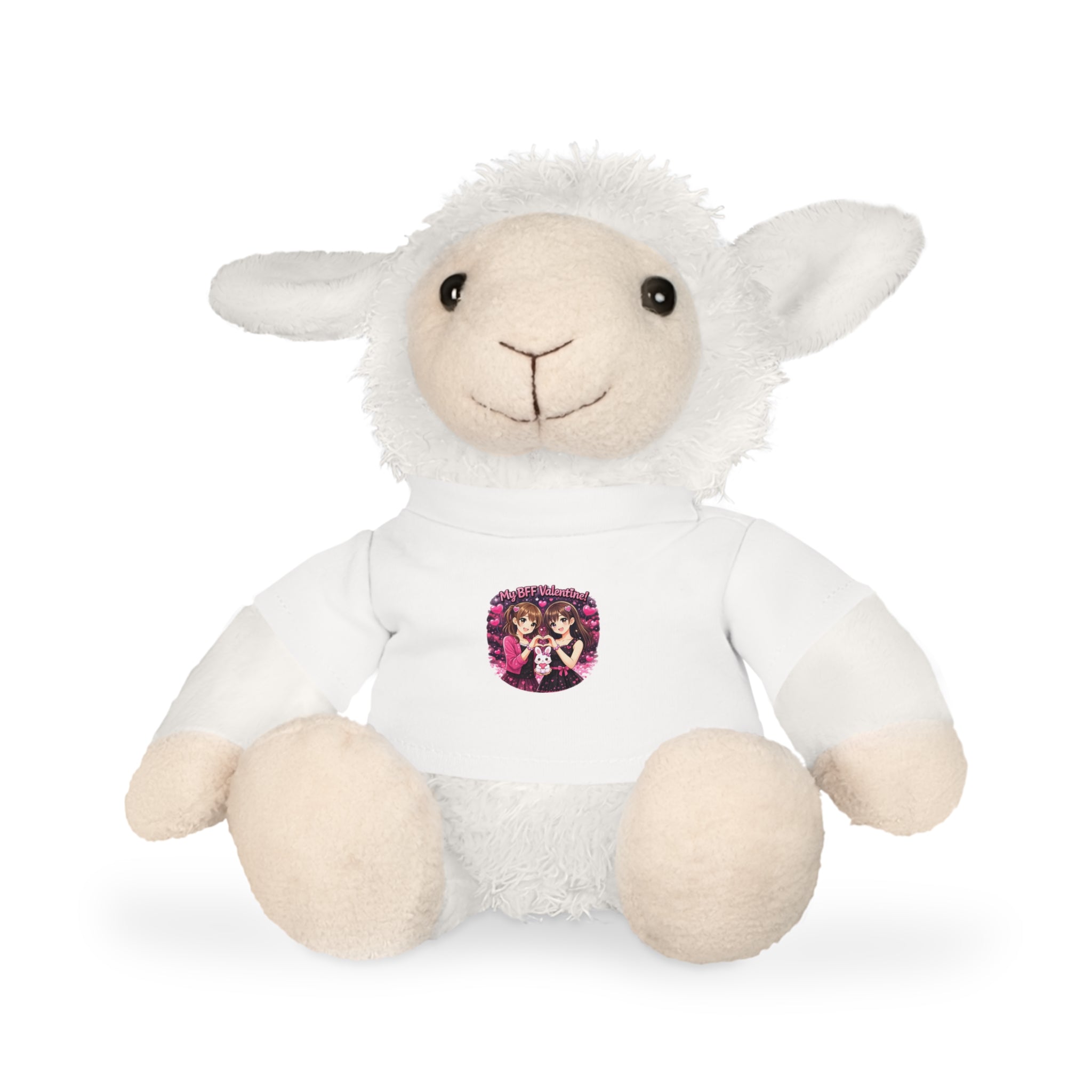 Plush Buddy with Cute Graphic T-Shirt