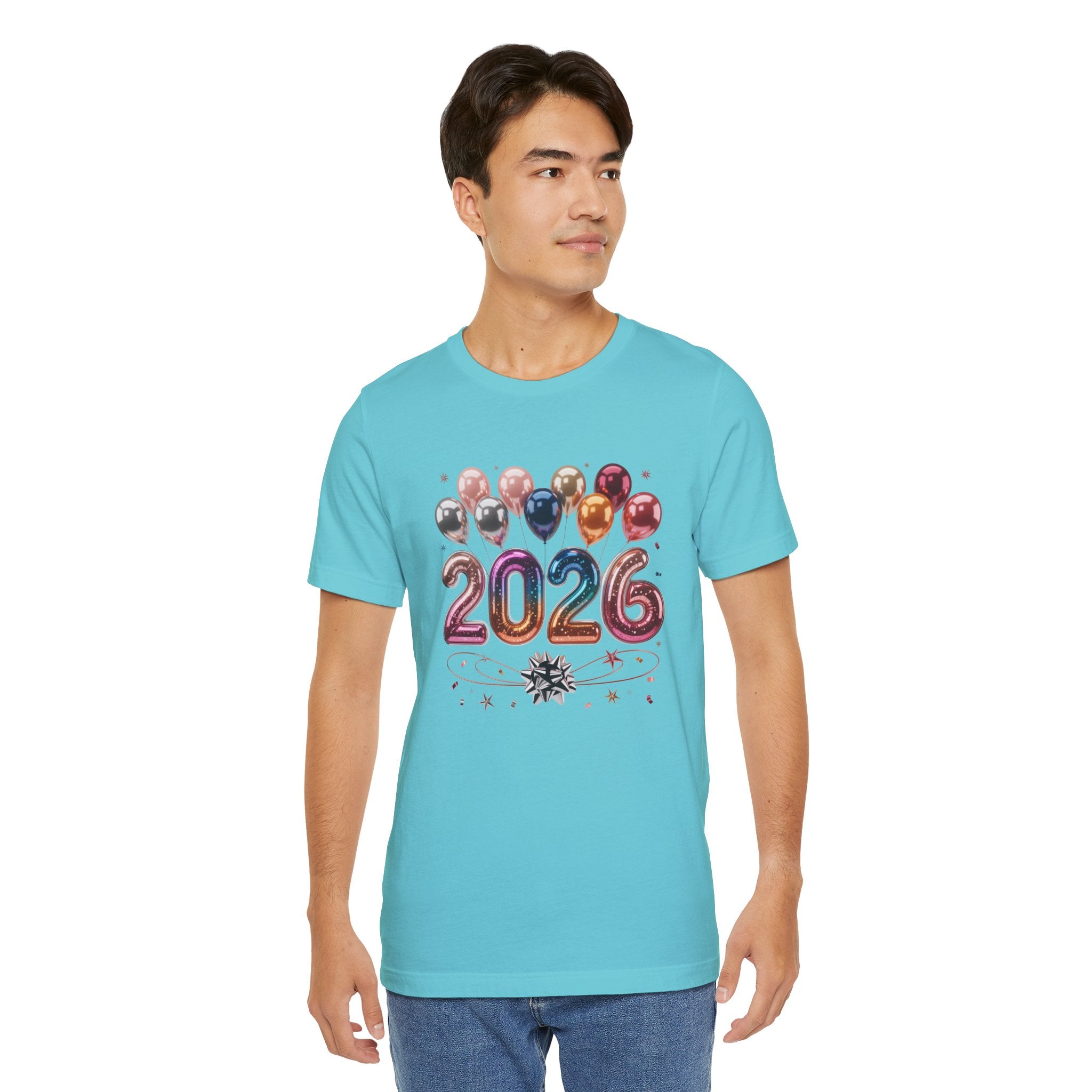 2026 Celebration T-Shirt — Festive Balloon New Year Tee