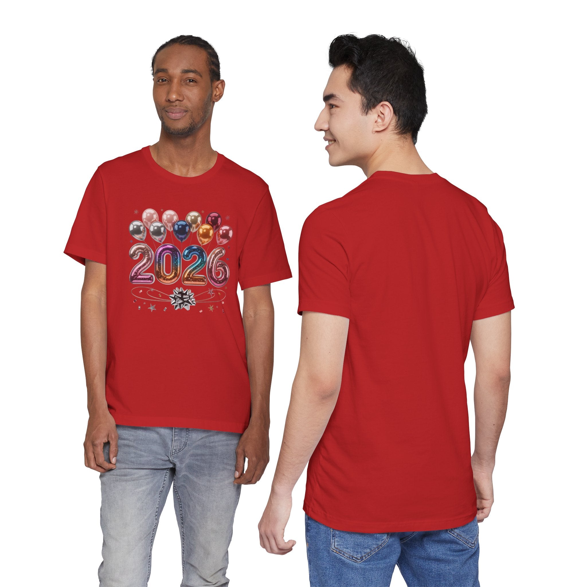 2026 Celebration T-Shirt — Festive Balloon New Year Tee