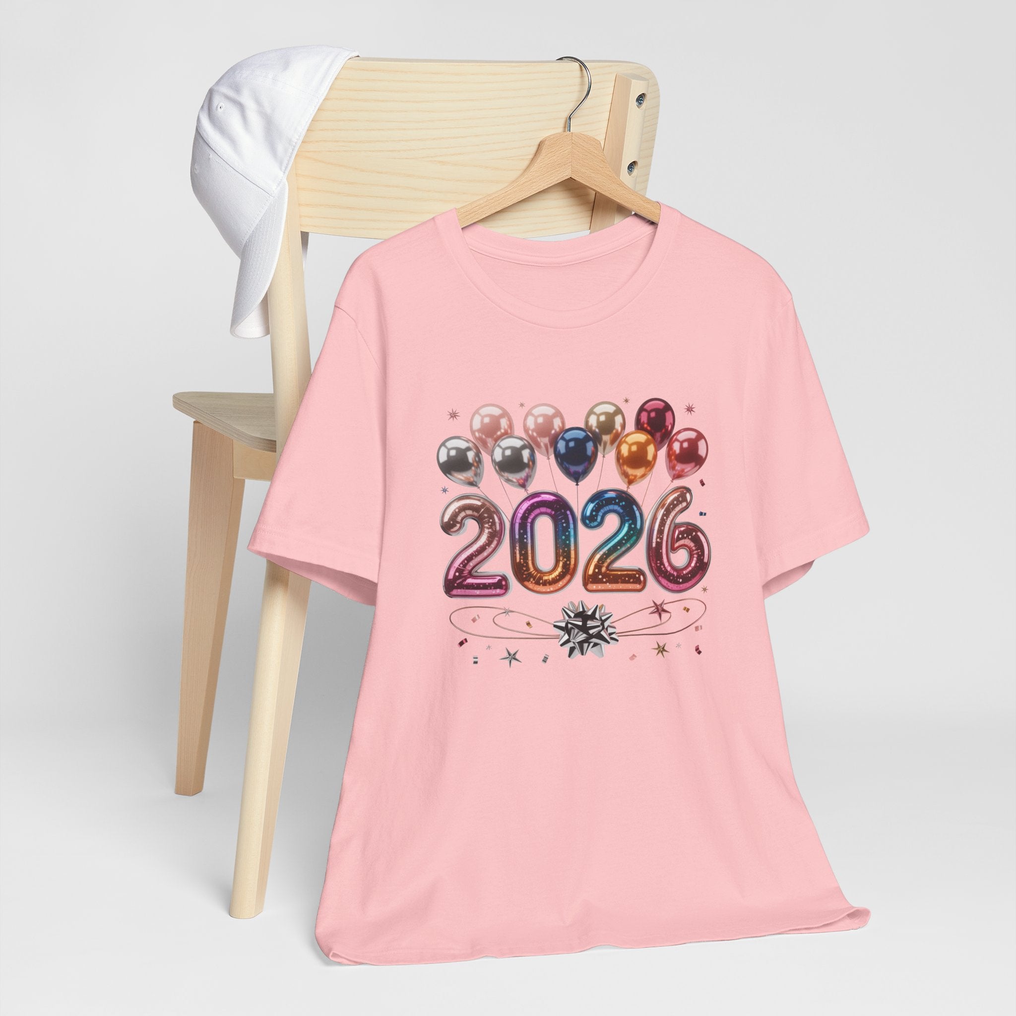 2026 Celebration T-Shirt — Festive Balloon New Year Tee