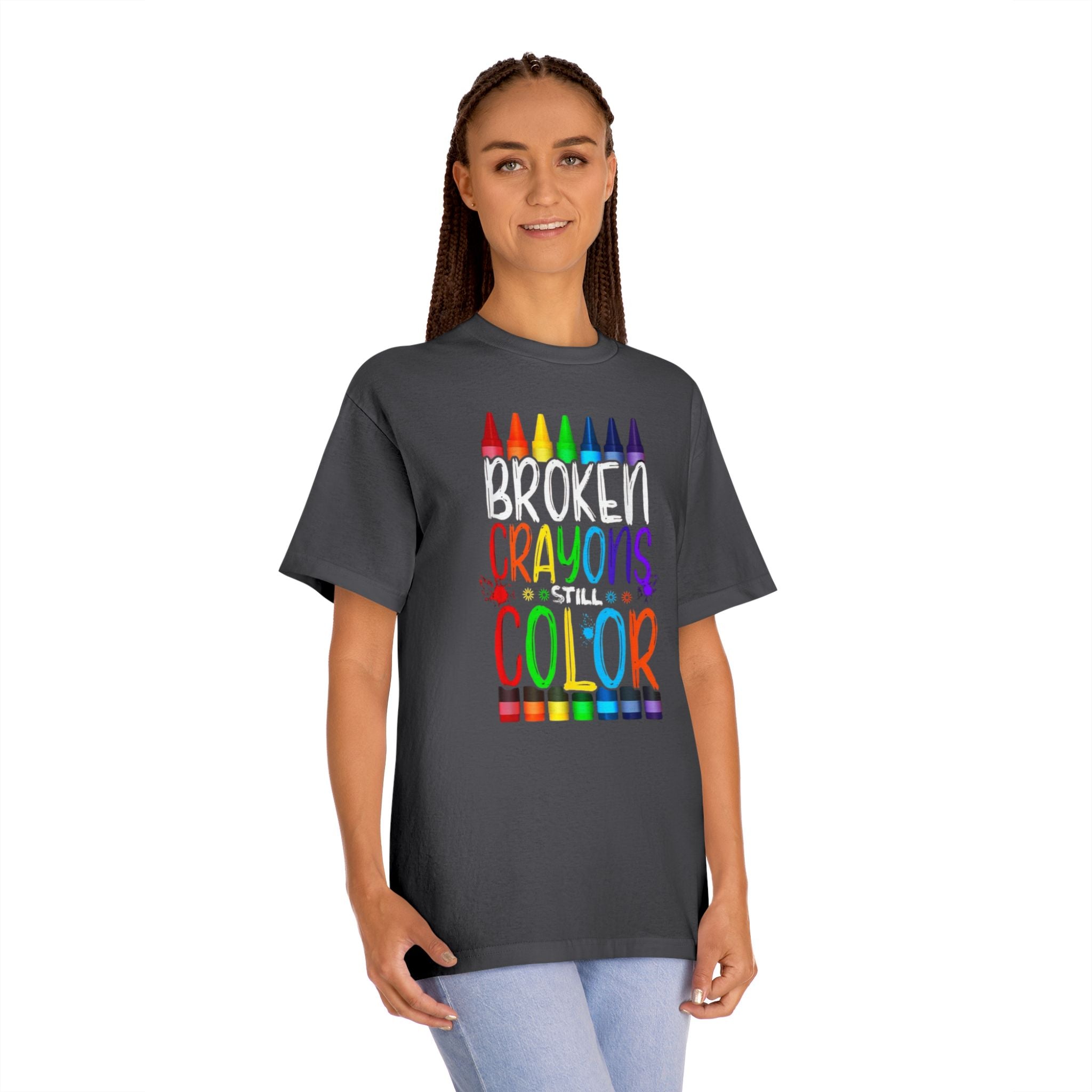 Broken Crayons Still Color T-Shirt
