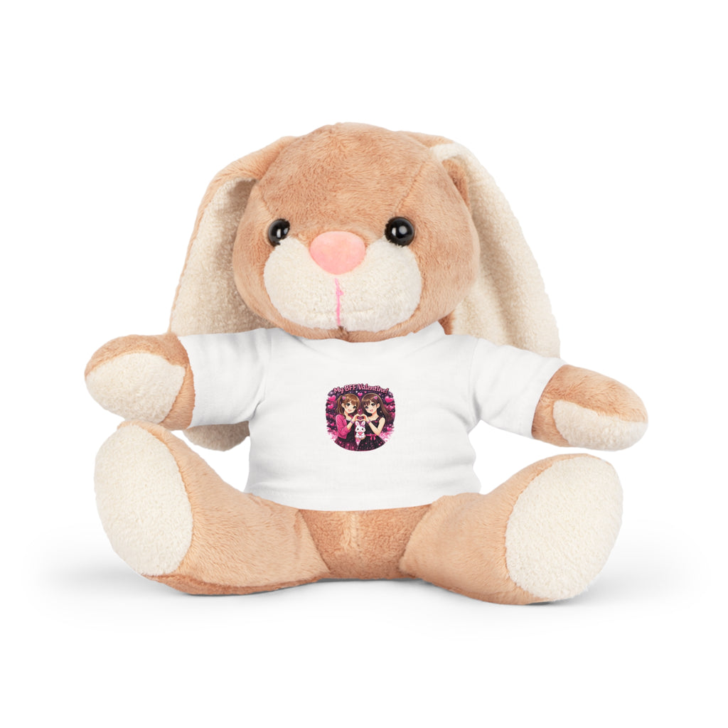 Plush Buddy with Cute Graphic T-Shirt