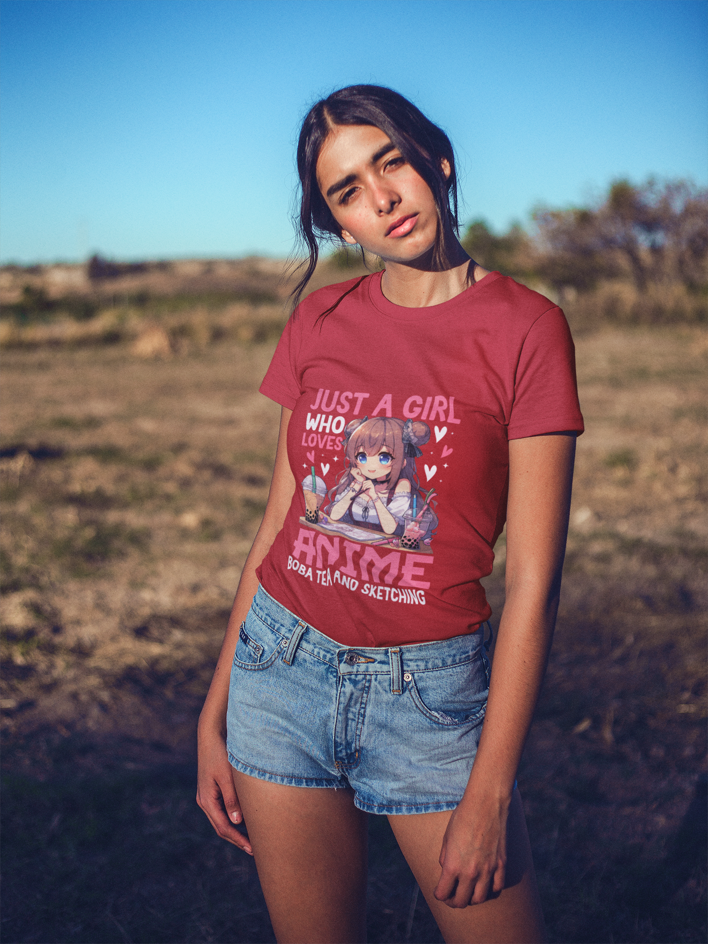 Just a Girl who loves Anime Teen Cotton Tee