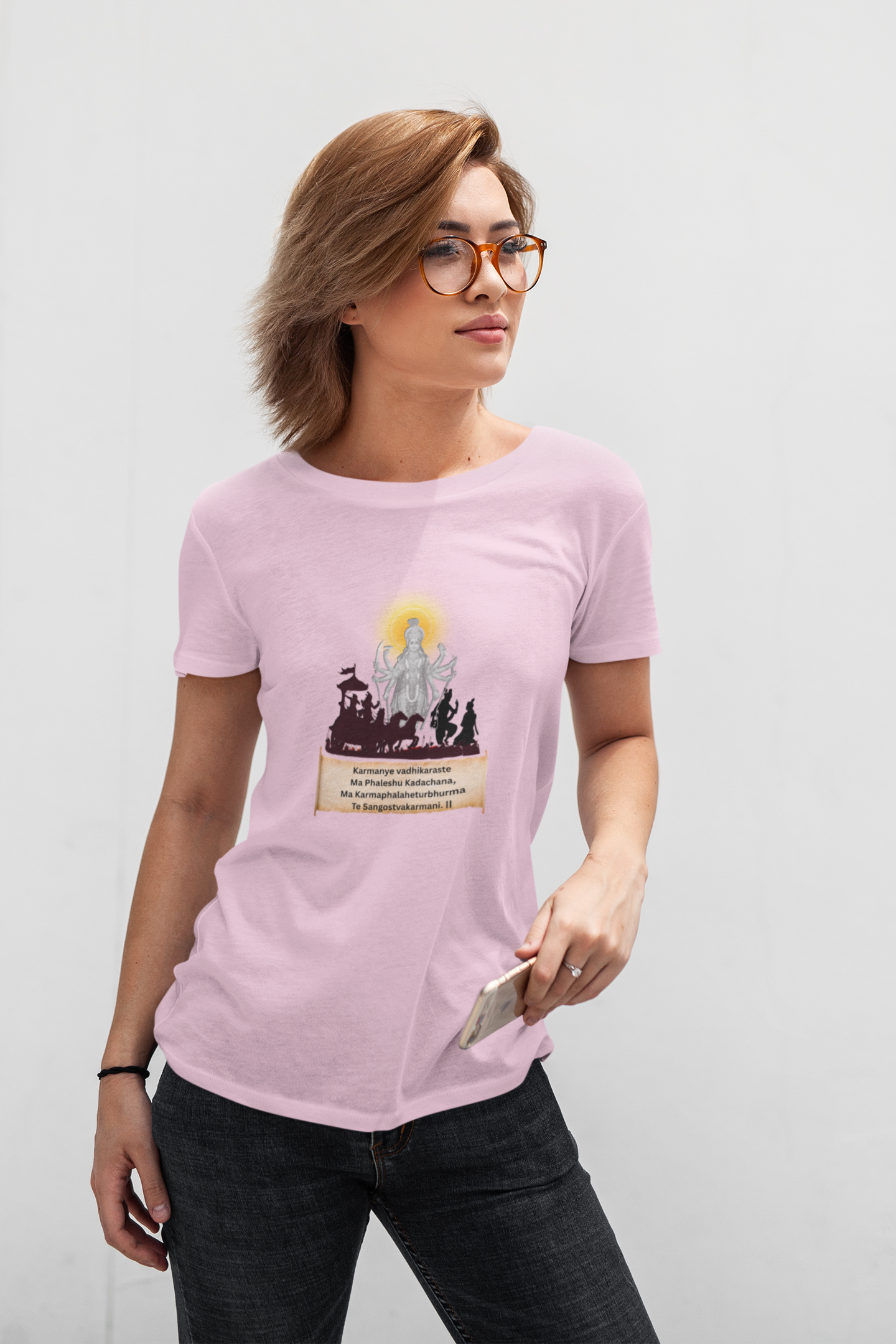 Hindutva : Bhagavad Gita Strand in English T-Shirt