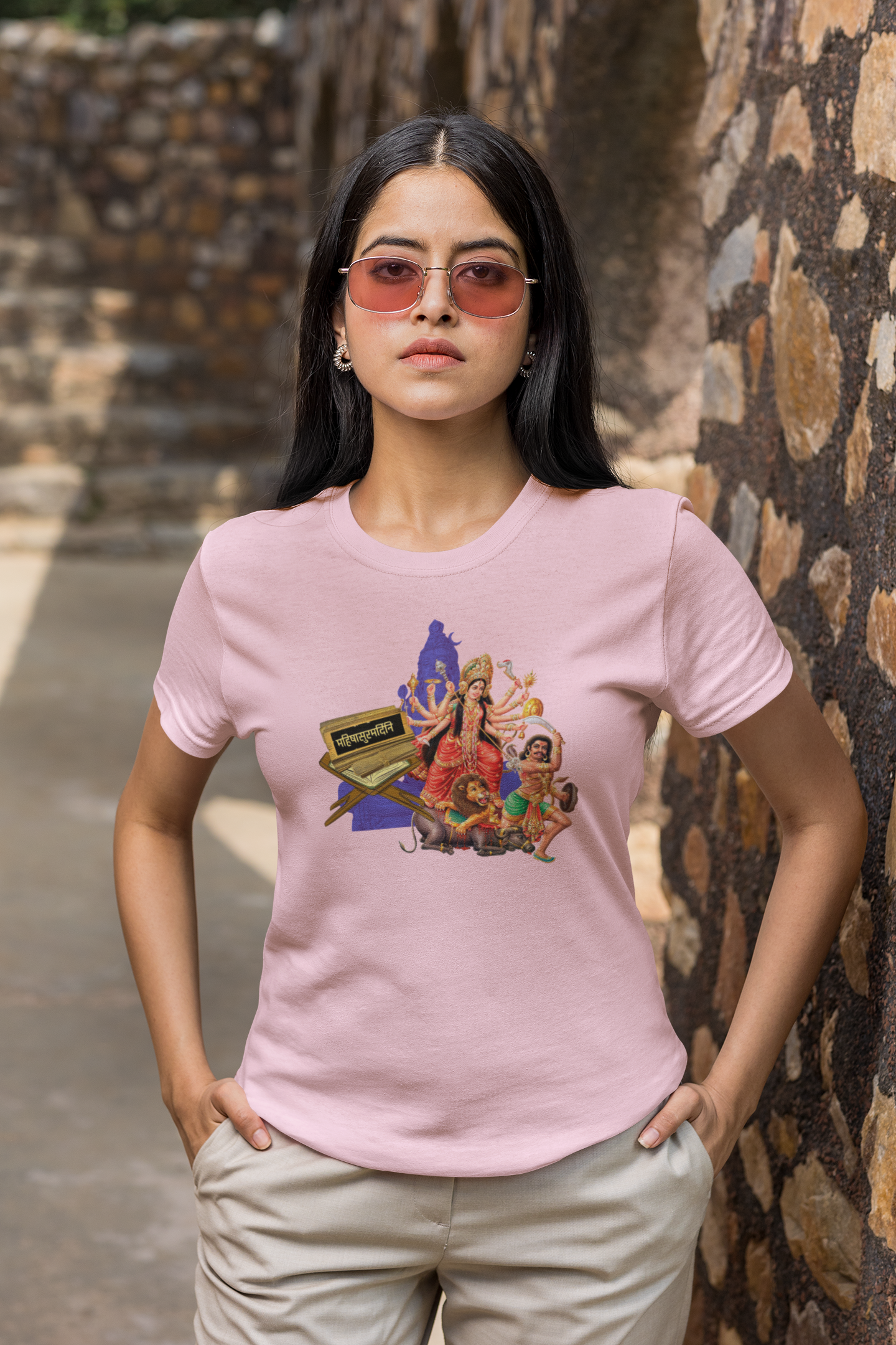 Mahishasura Mardini Sanskrit  T-Shirt