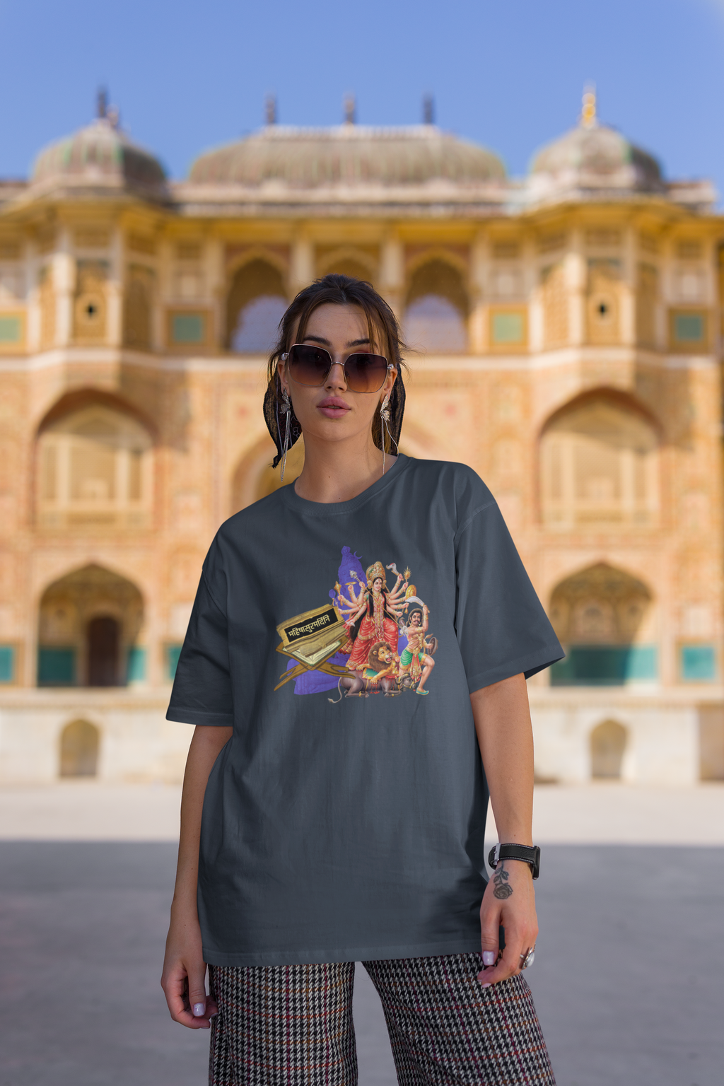 Mahishasura Mardini Sanskrit  T-Shirt