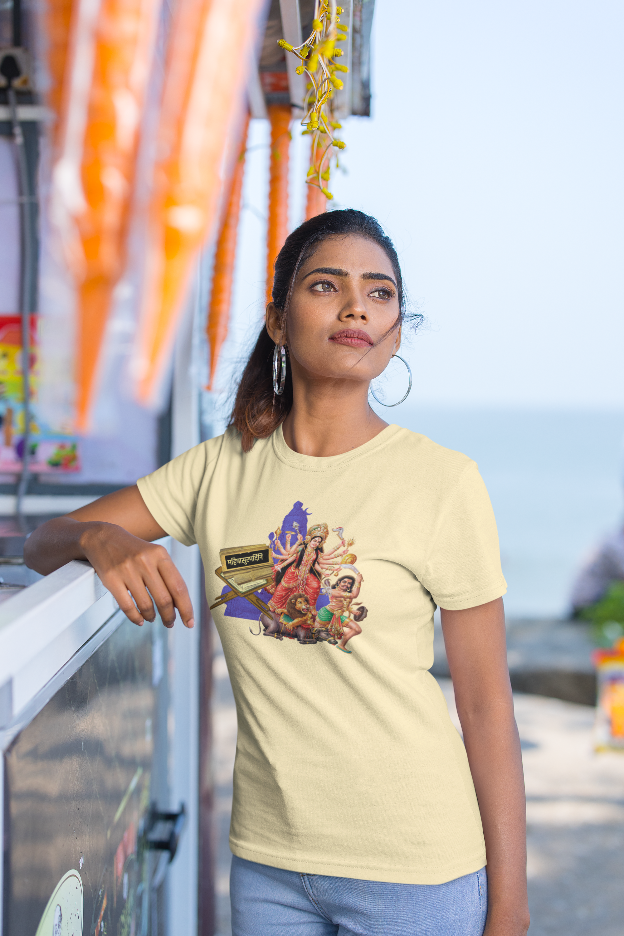 Mahishasura Mardini Sanskrit  T-Shirt