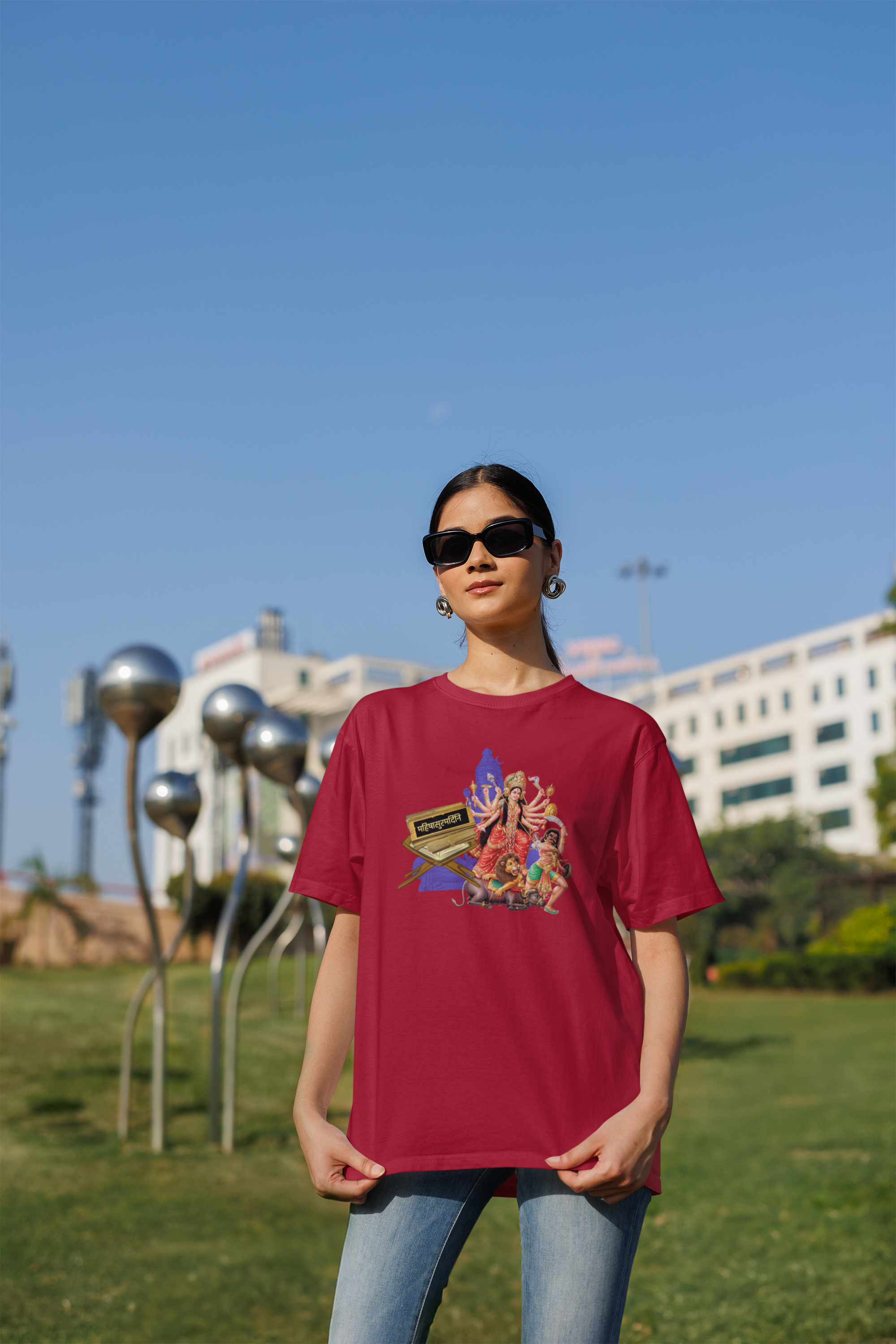 Mahishasura Mardini Sanskrit  T-Shirt