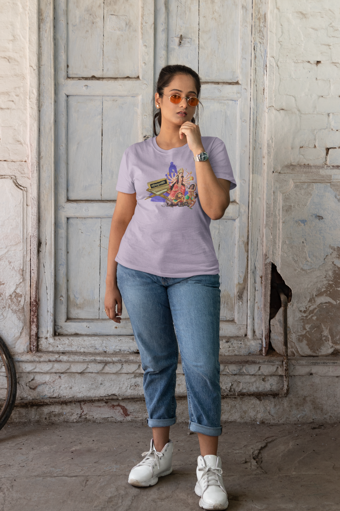 Mahishasura Mardini Sanskrit  T-Shirt