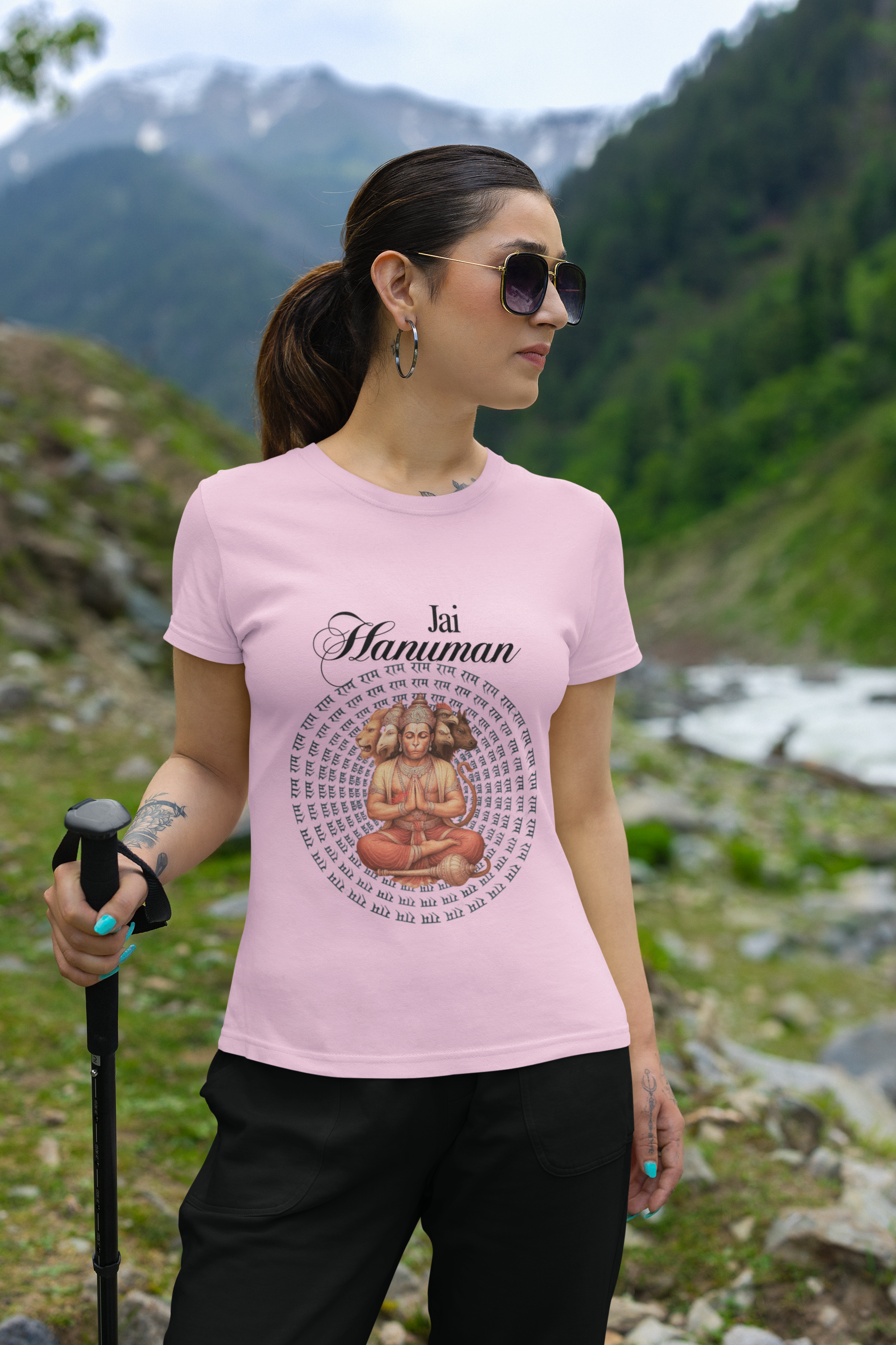 Hindutva : Jai Hanuman English T-Shirt