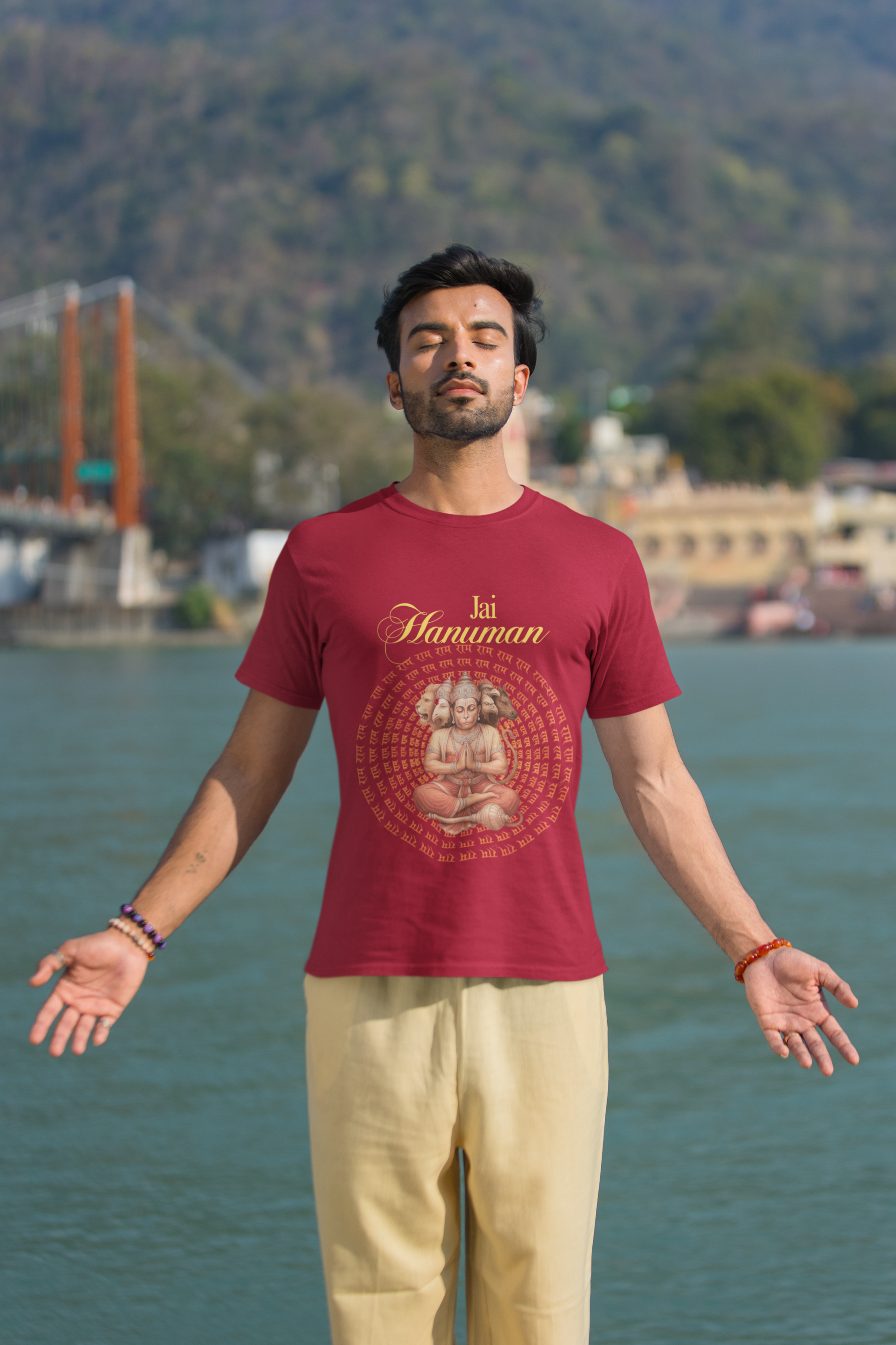 Hindutva : Jai Hanuman English T-Shirt