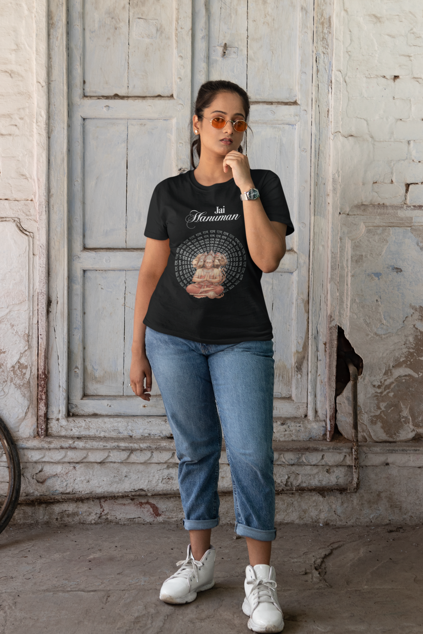 Hindutva : Jai Hanuman English T-Shirt