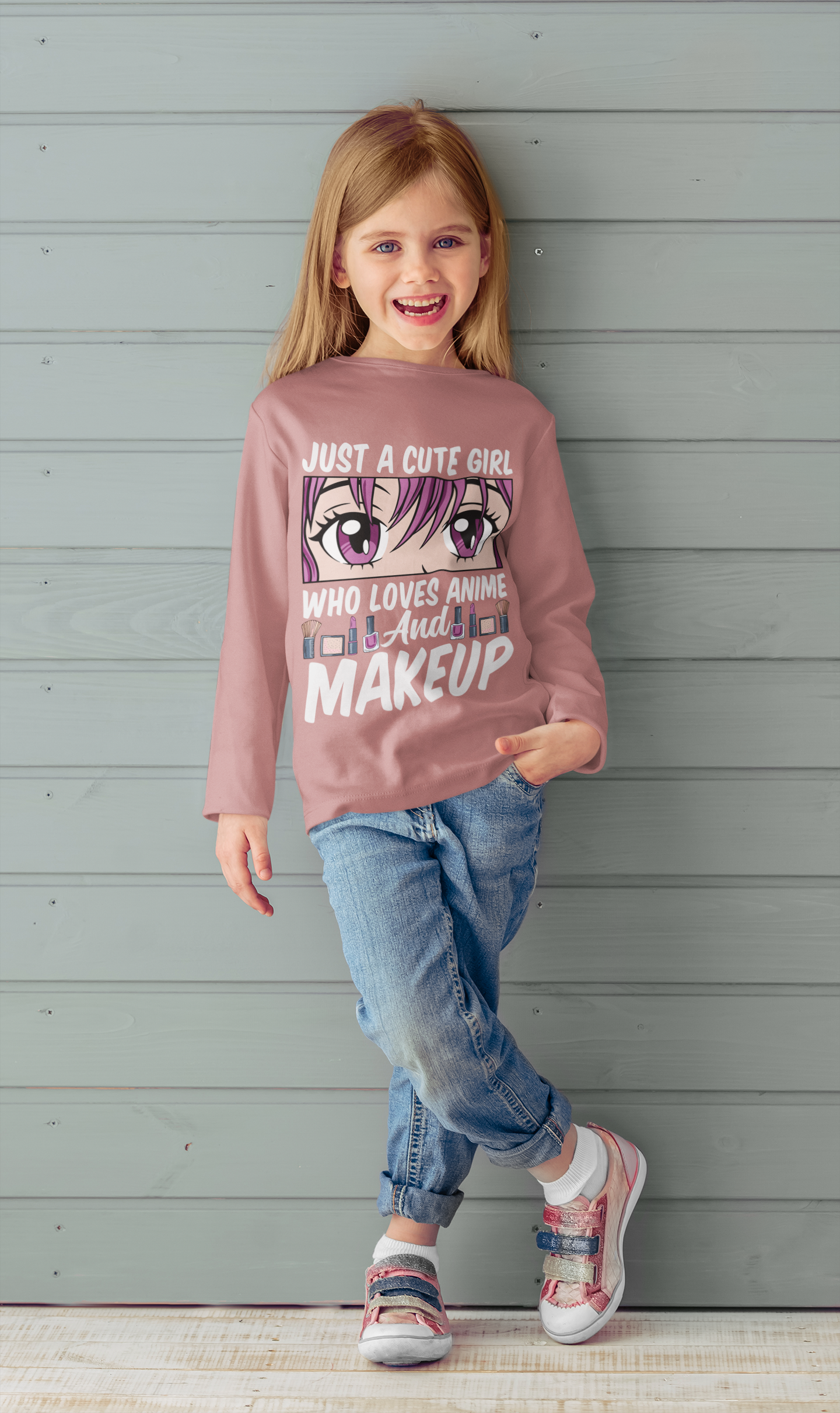 Just a Girl Who Loves Anime and Makeup Long Sleeve Tee