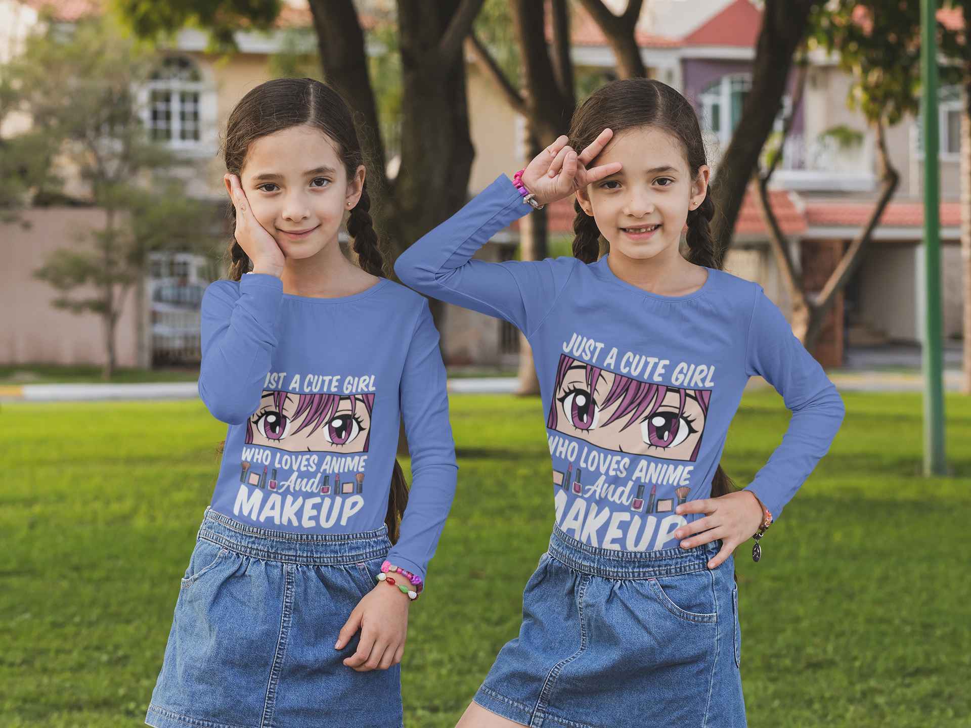Just a Girl Who Loves Anime and Makeup Long Sleeve Tee