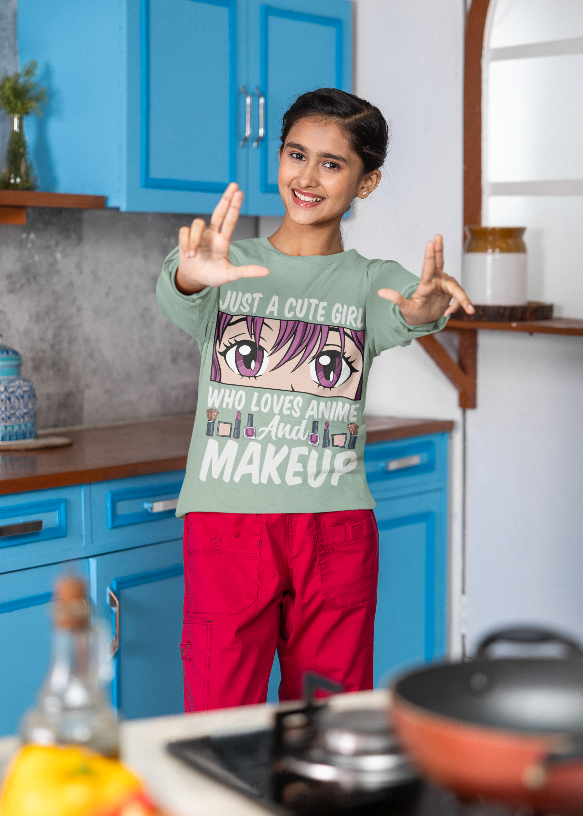 Just a Girl Who Loves Anime and Makeup Long Sleeve Tee
