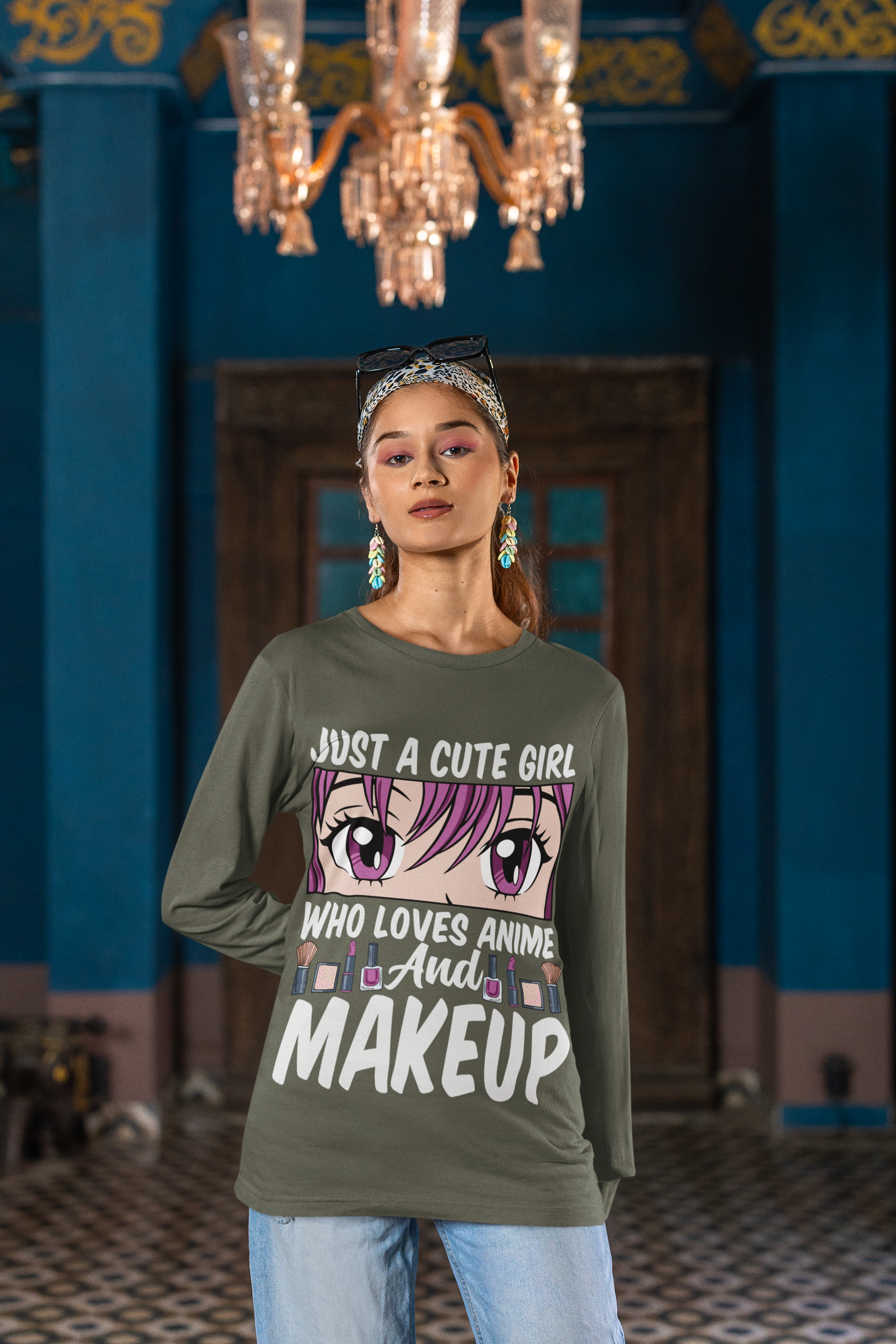 Just a Girl Who Loves Anime and Makeup Long Sleeve Tee