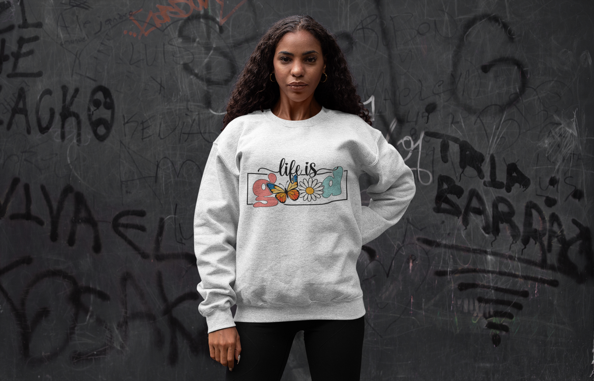 Life is Good Champion Sweatshirt
