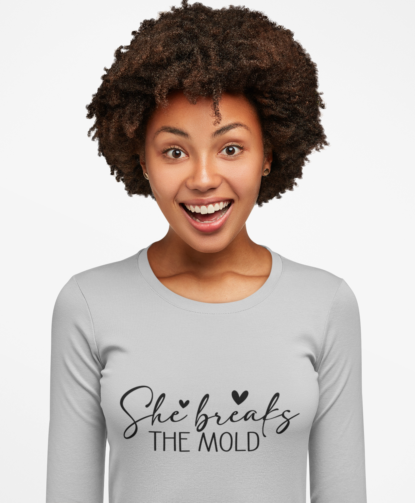 She Breaks The Mold Woman Long Sleeve Tee - ""
