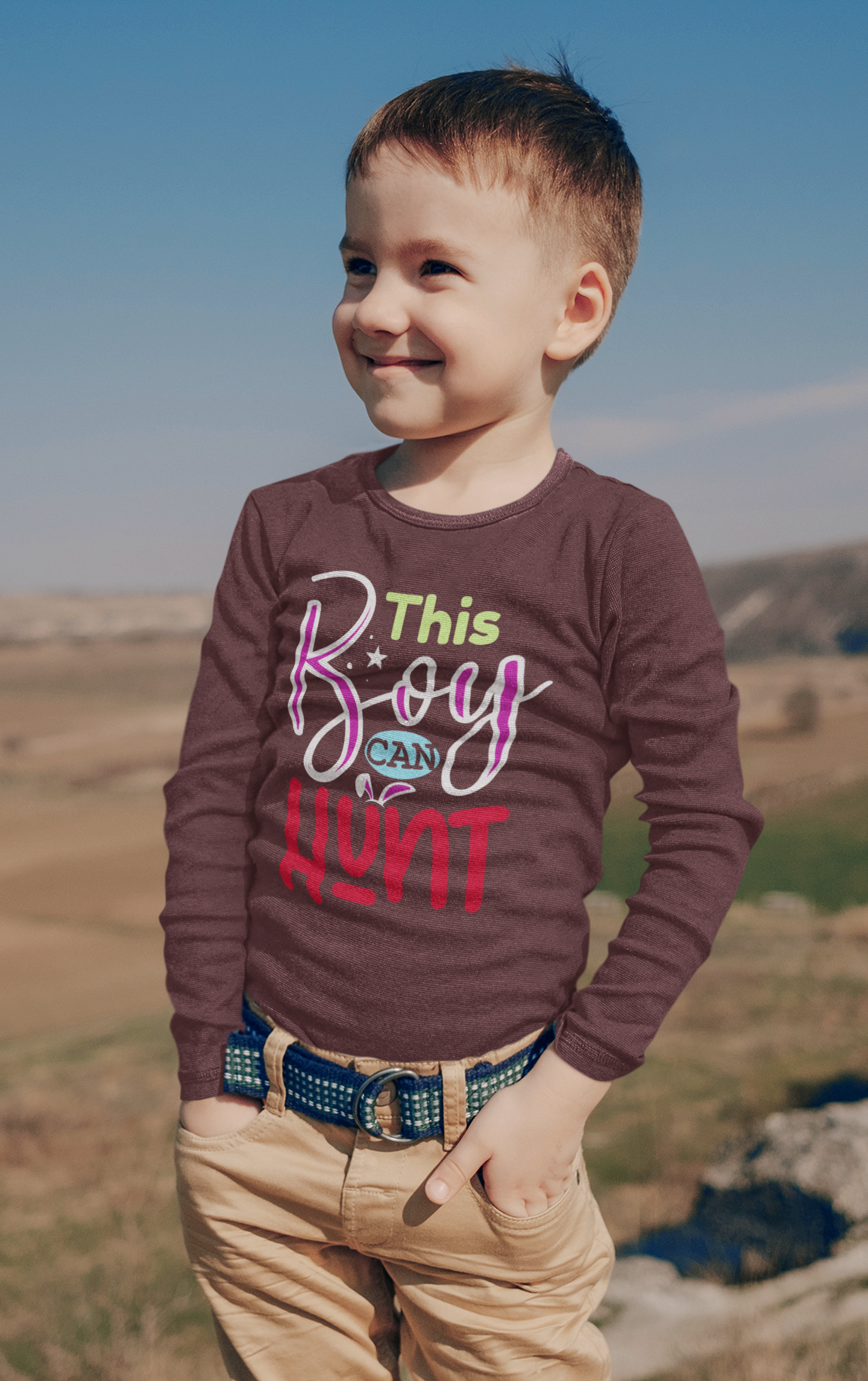 This Boy Can Hunt Long Sleeve Tee