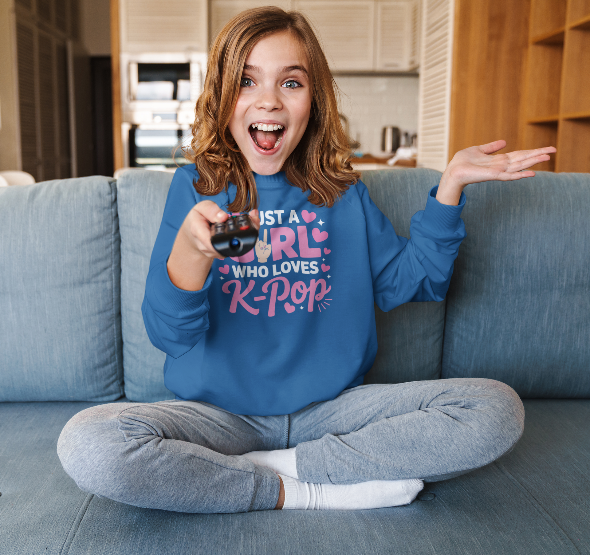 Loves K-Pop Girl Sweatshirt