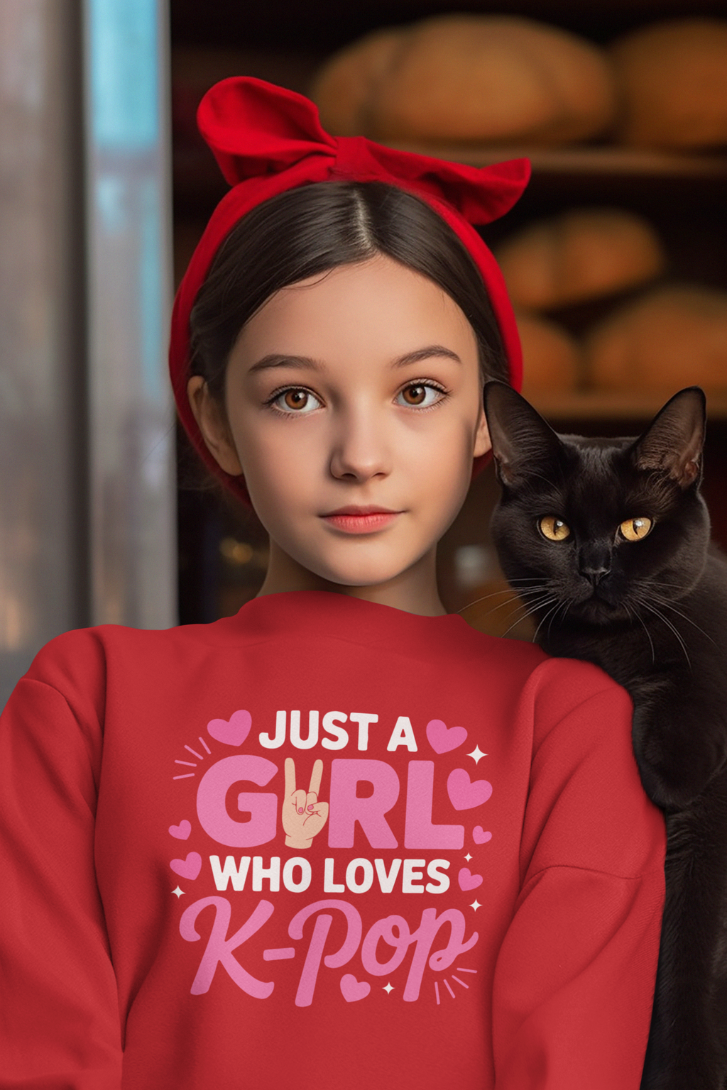 Loves K-Pop Girl Sweatshirt