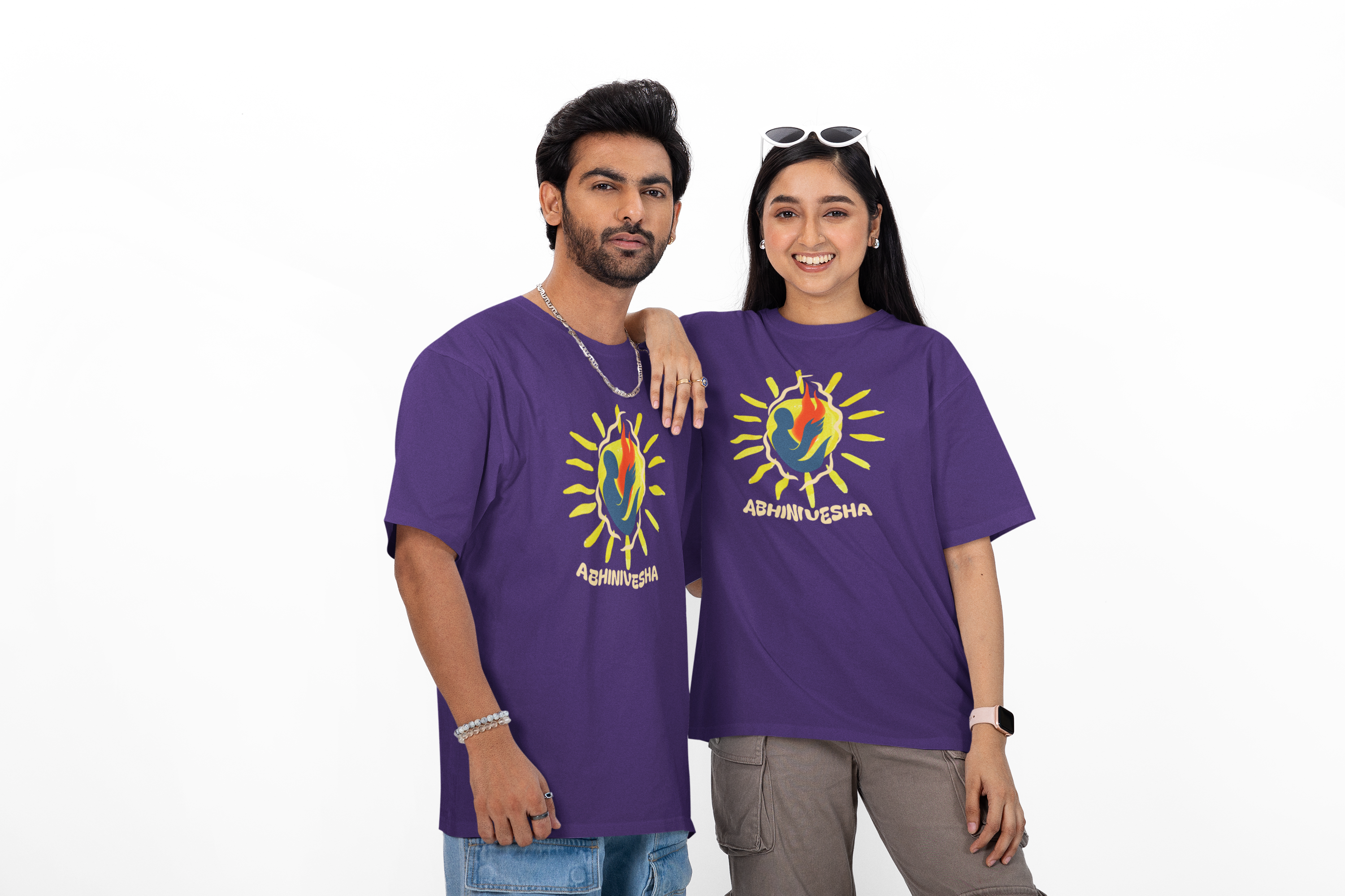 Abhinivesha Flame Globe T-Shirt