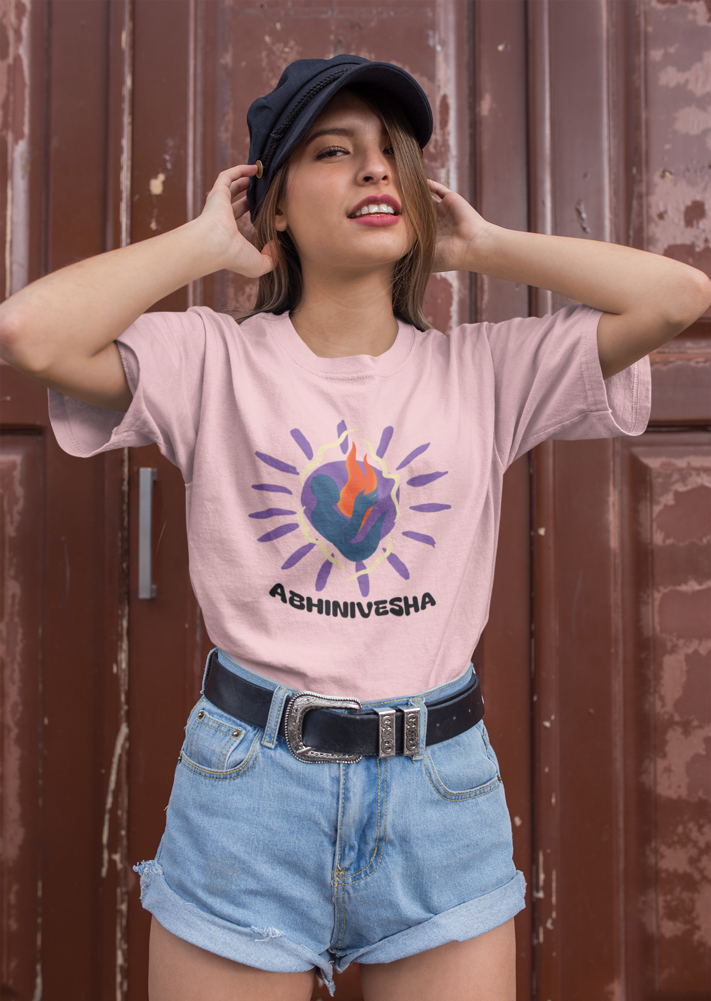 Abhinivesha Flame Globe T-Shirt