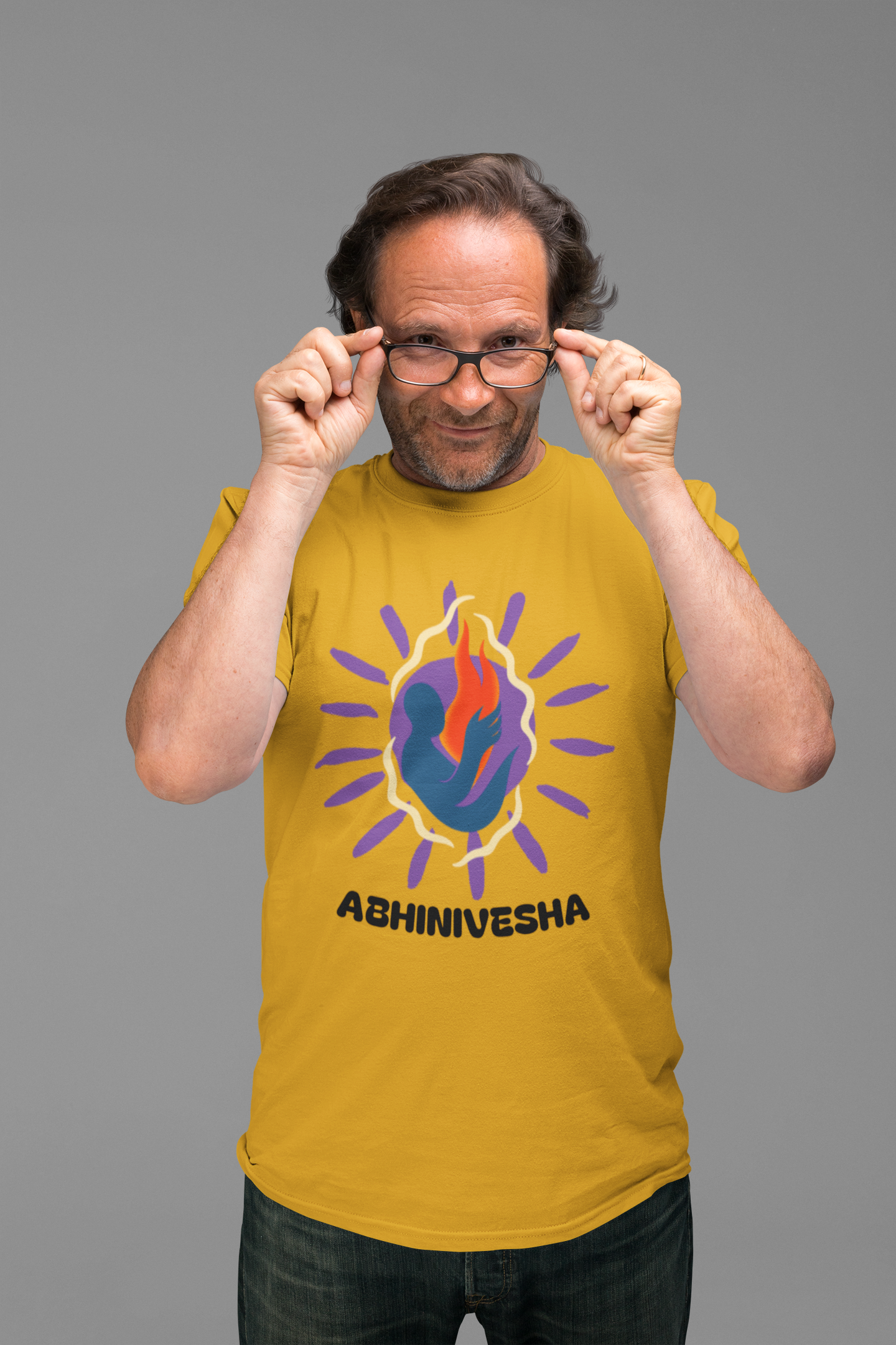 Abhinivesha Flame Globe T-Shirt