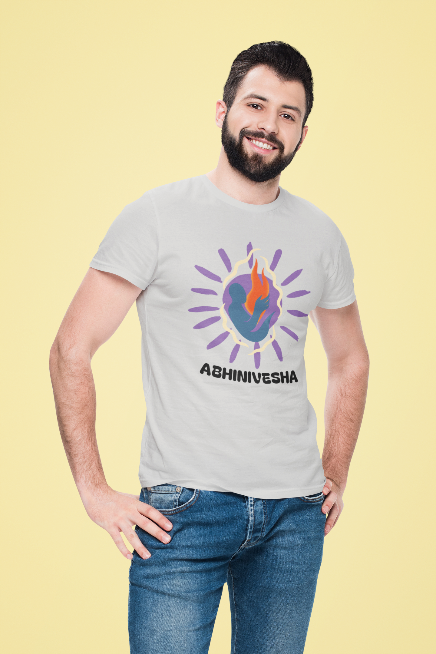 Abhinivesha Flame Globe T-Shirt
