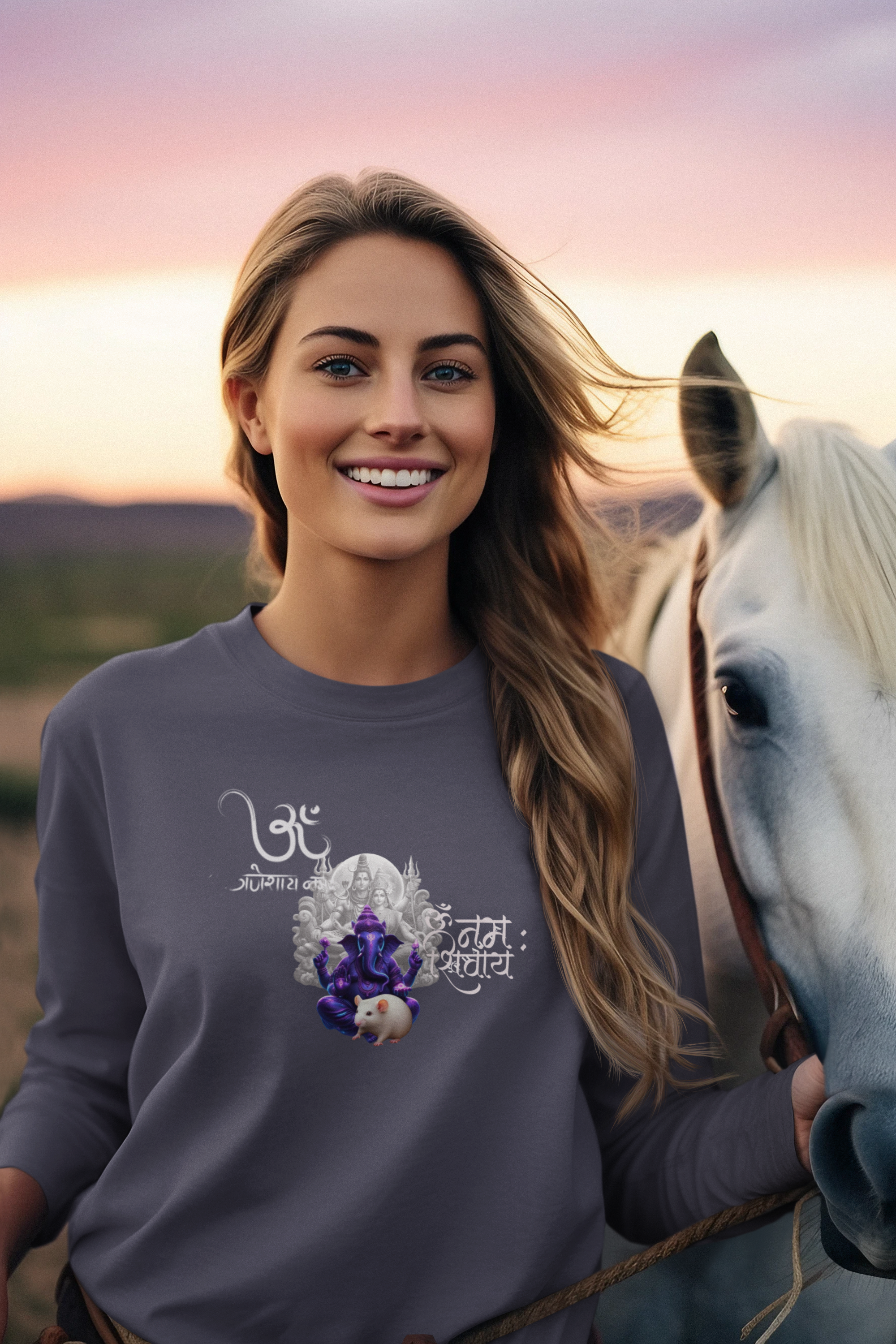 Sri Ganesha Long Sleeve Tee