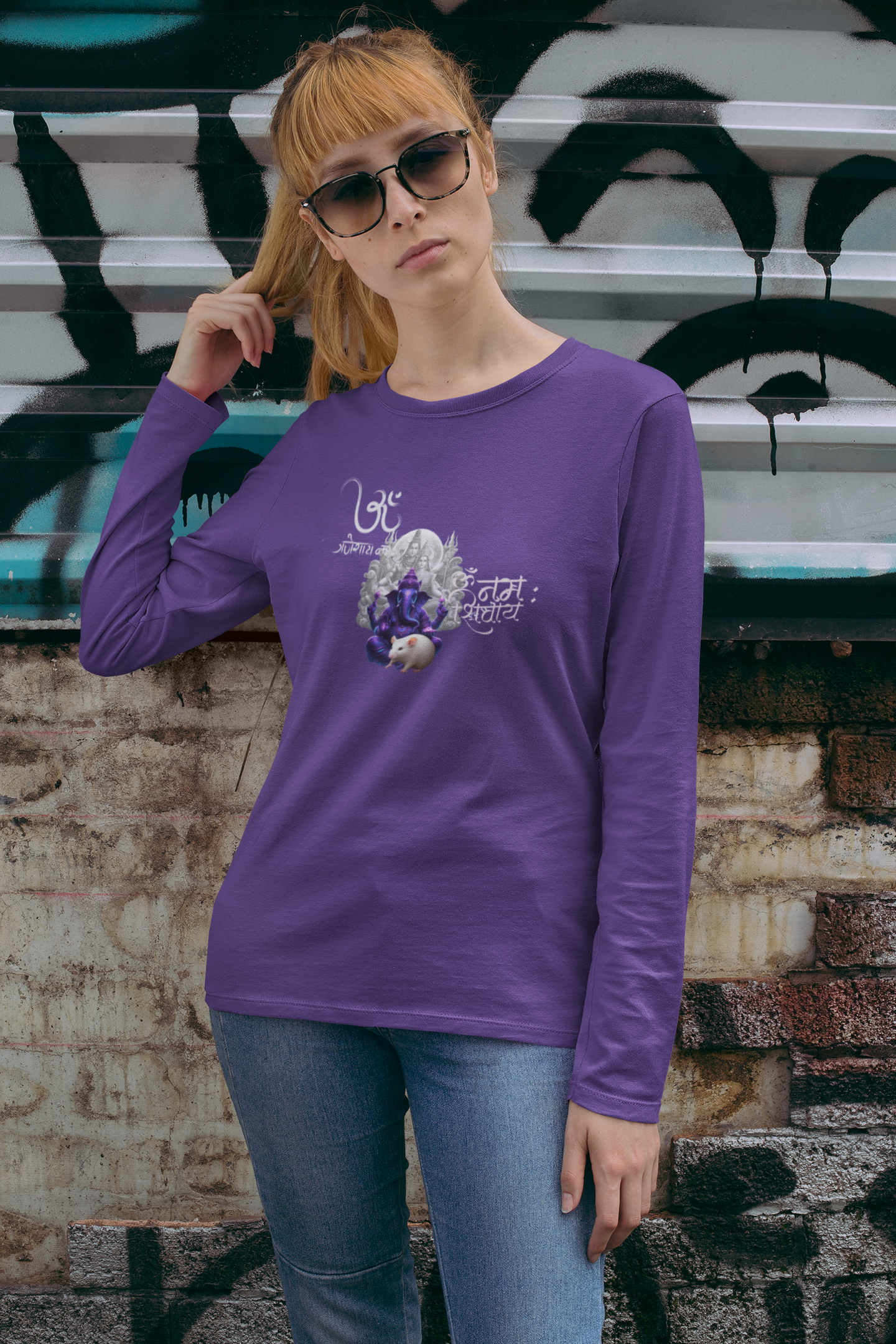 Sri Ganesha Long Sleeve Tee