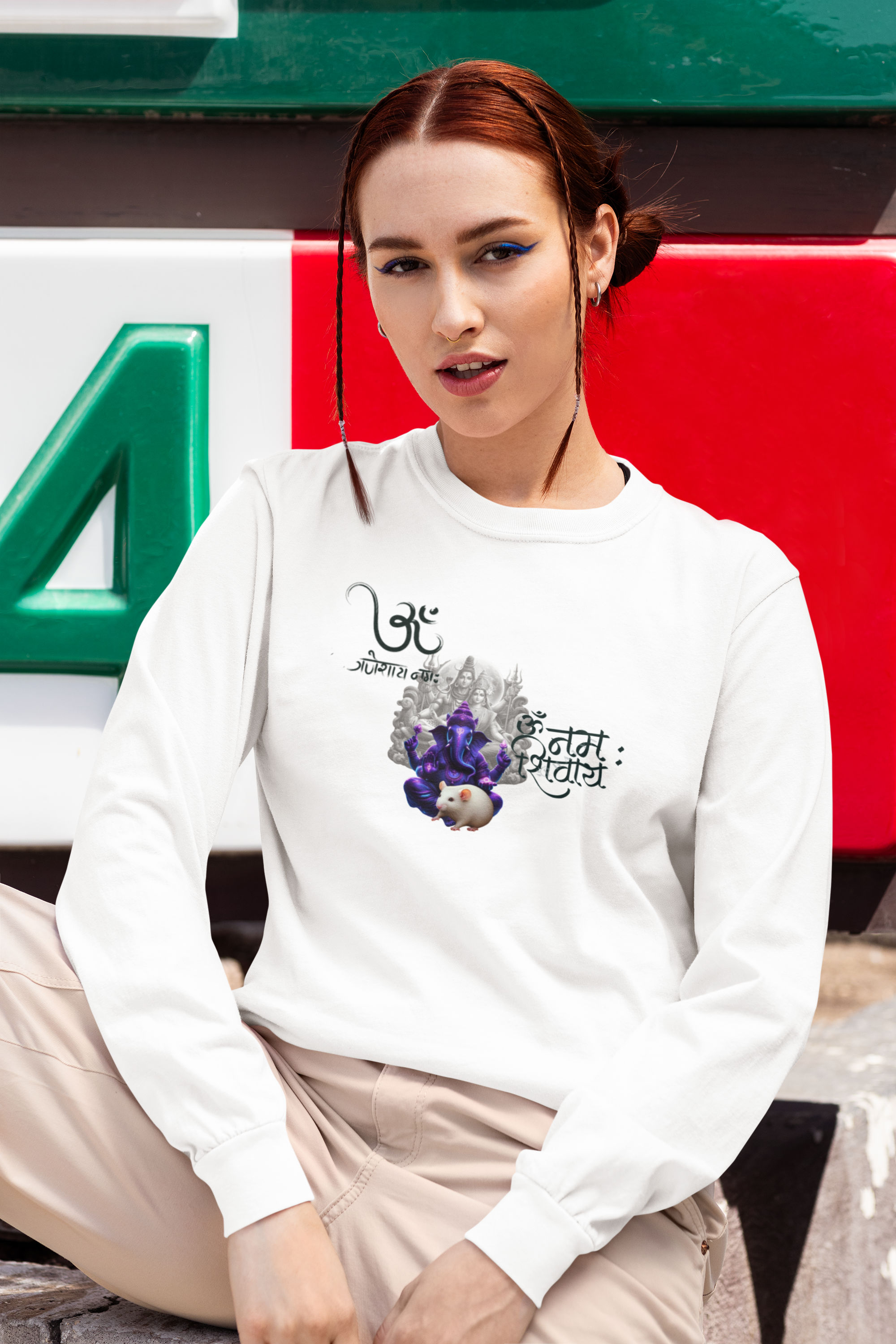 Sri Ganesha Long Sleeve Tee