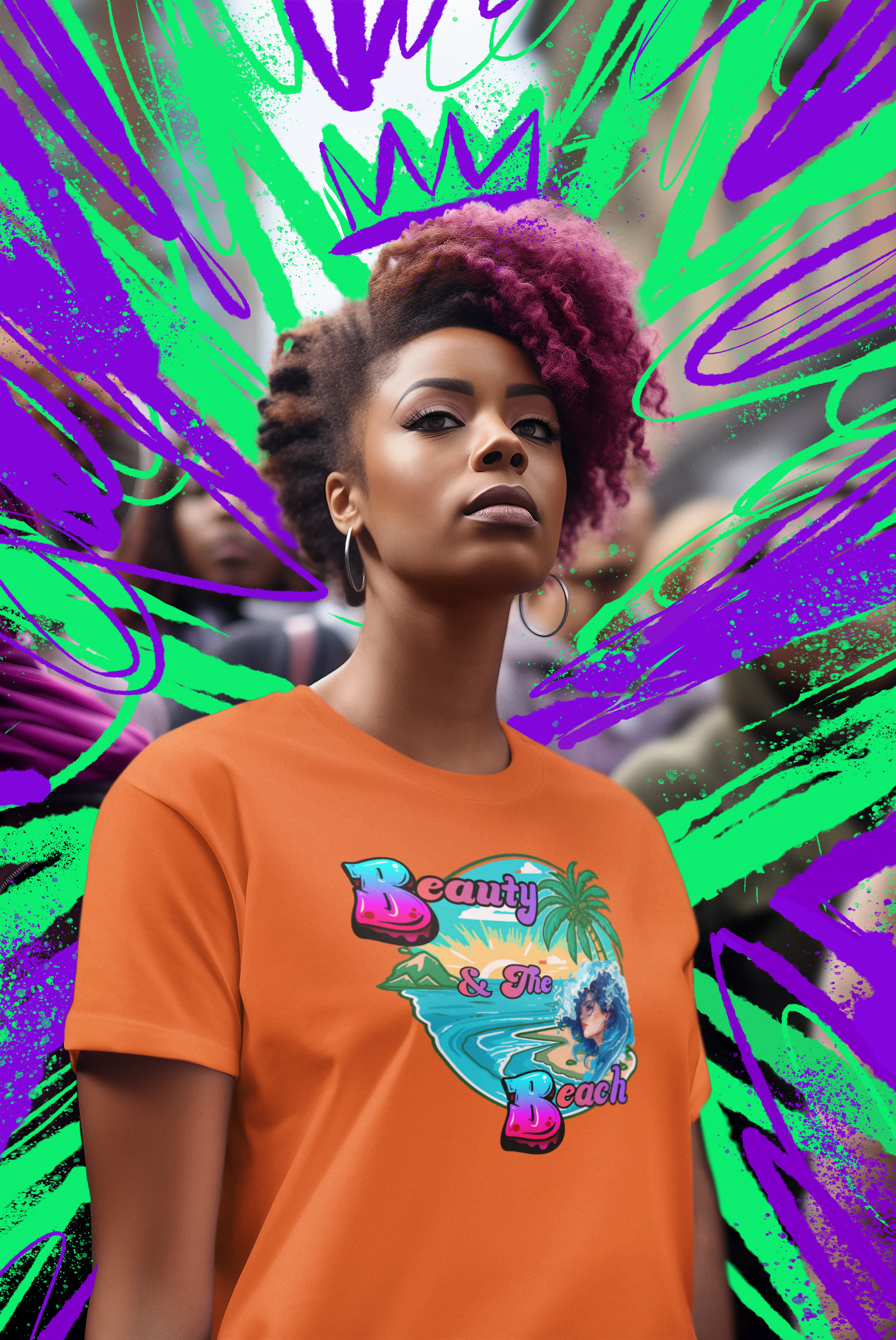 Beauty & The Beach Woman T-Shirt