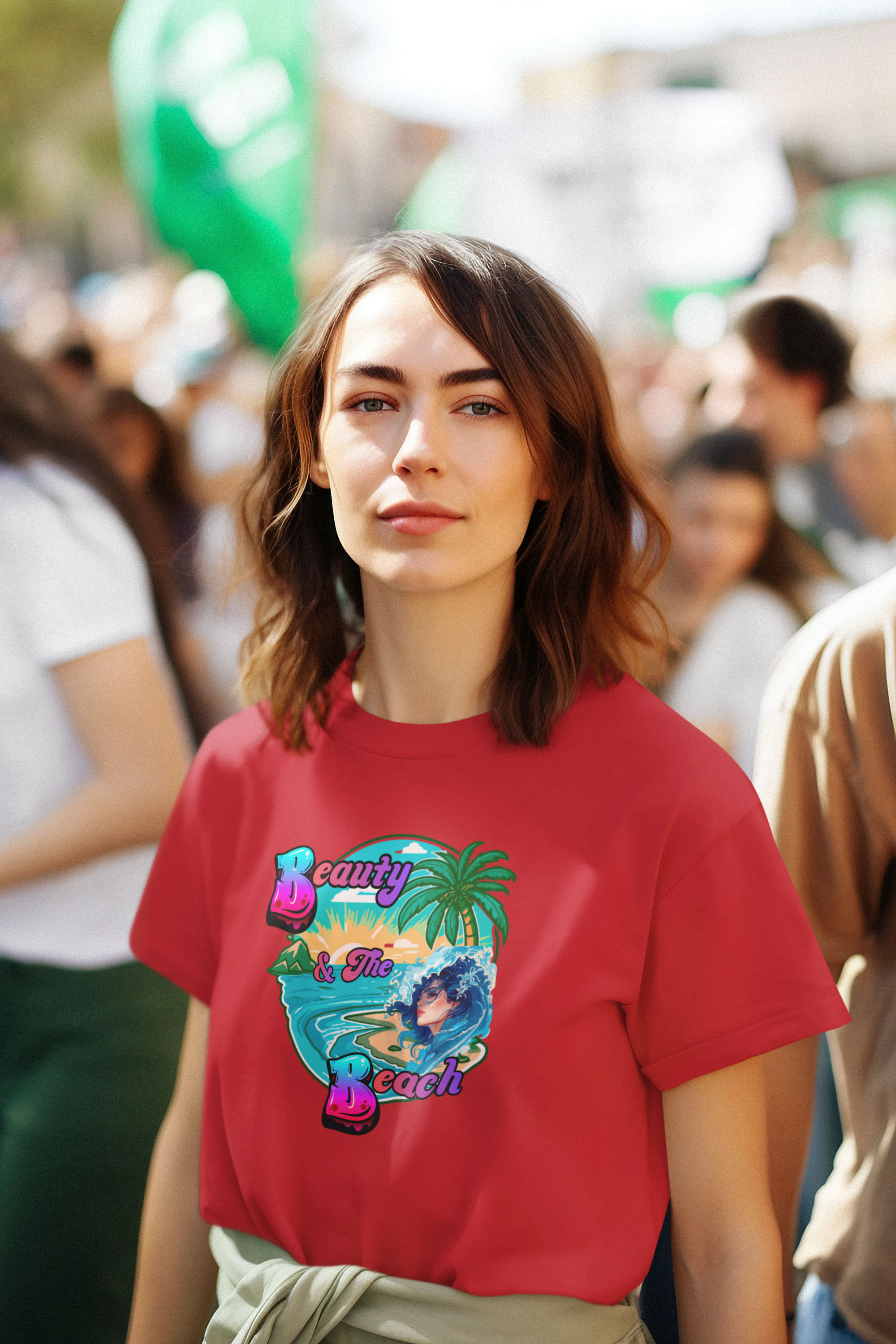 Beauty & The Beach Woman T-Shirt