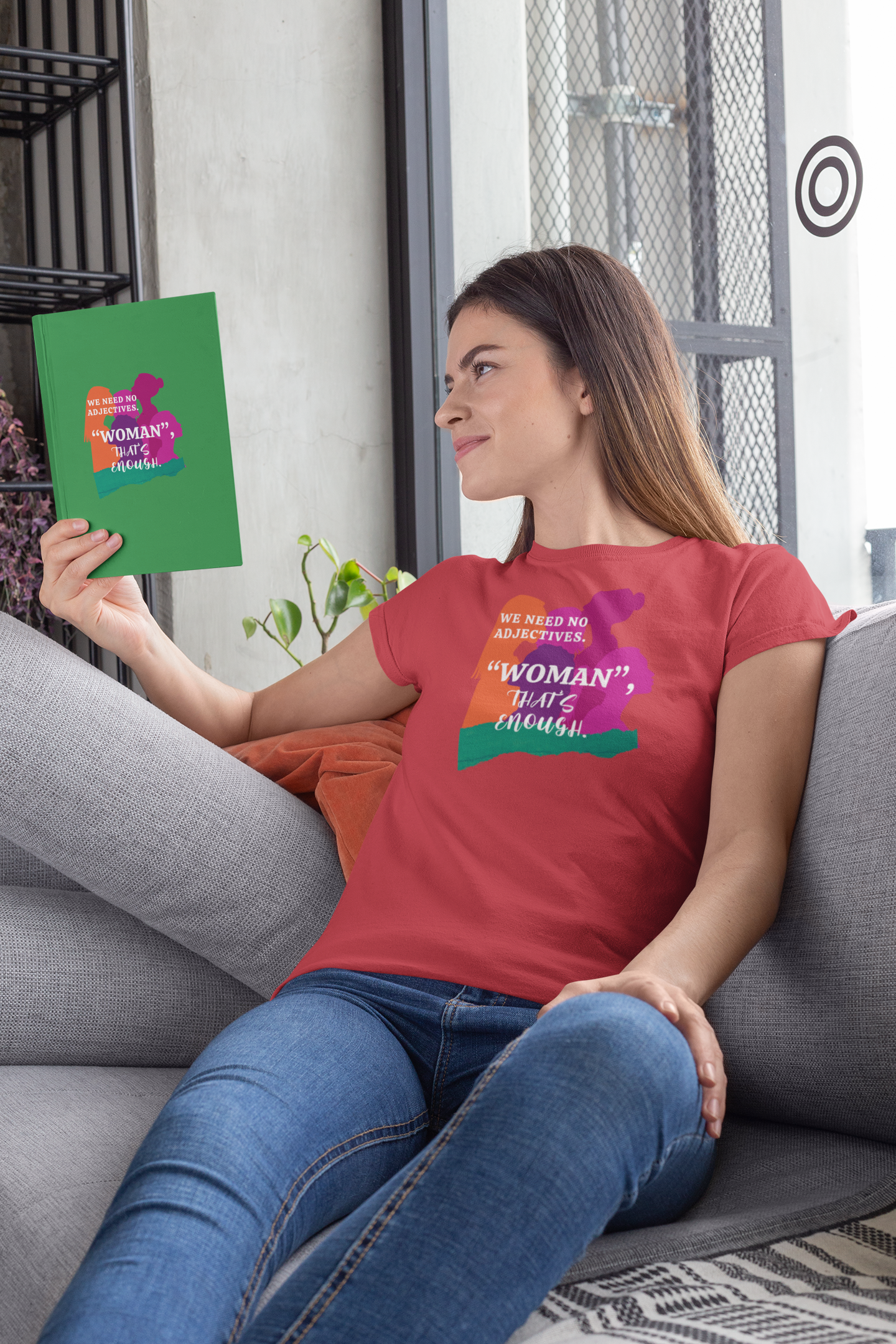 We Need No Adjective Woman Cotton Tee