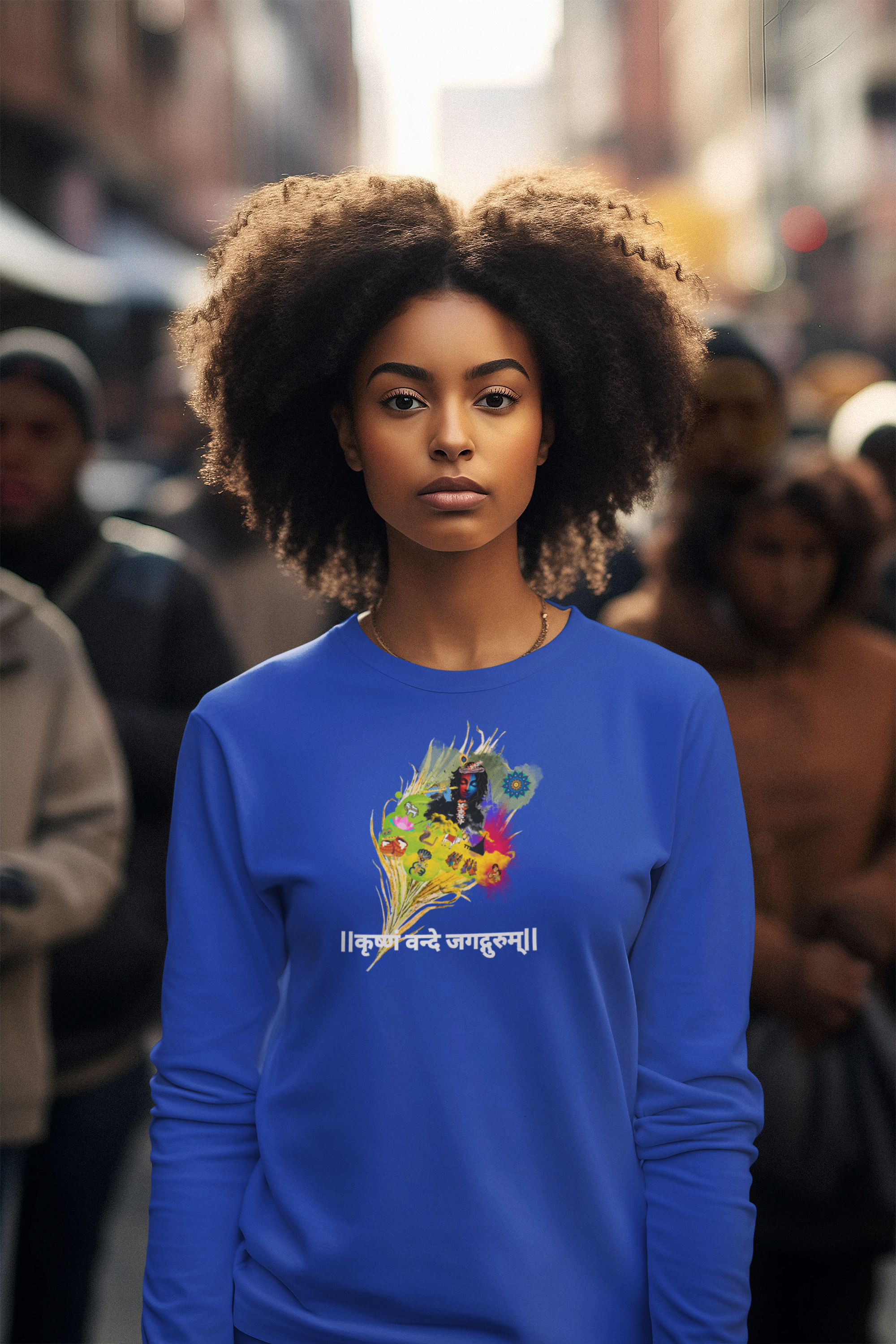Sri Krishna Long Sleeve Tee