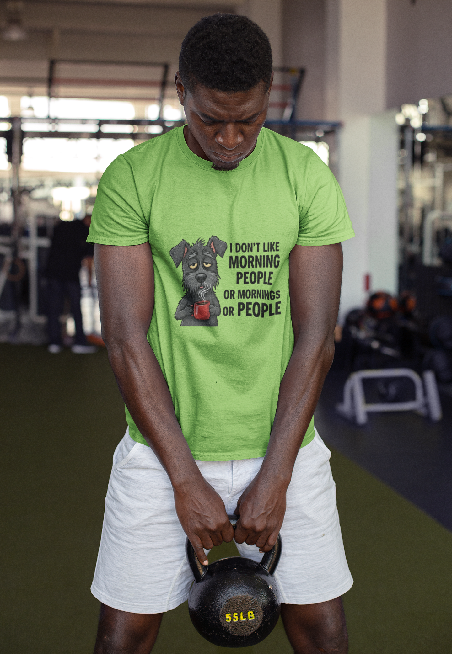 I Don't Like Morning People Unisex Heavy Cotton Tee