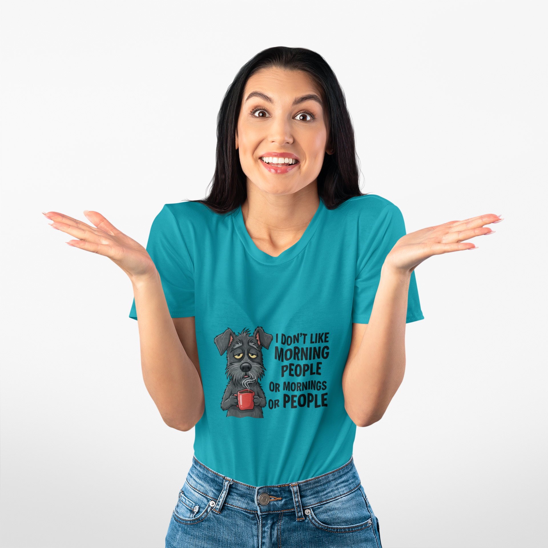 I Don't Like Morning People Unisex Heavy Cotton Tee
