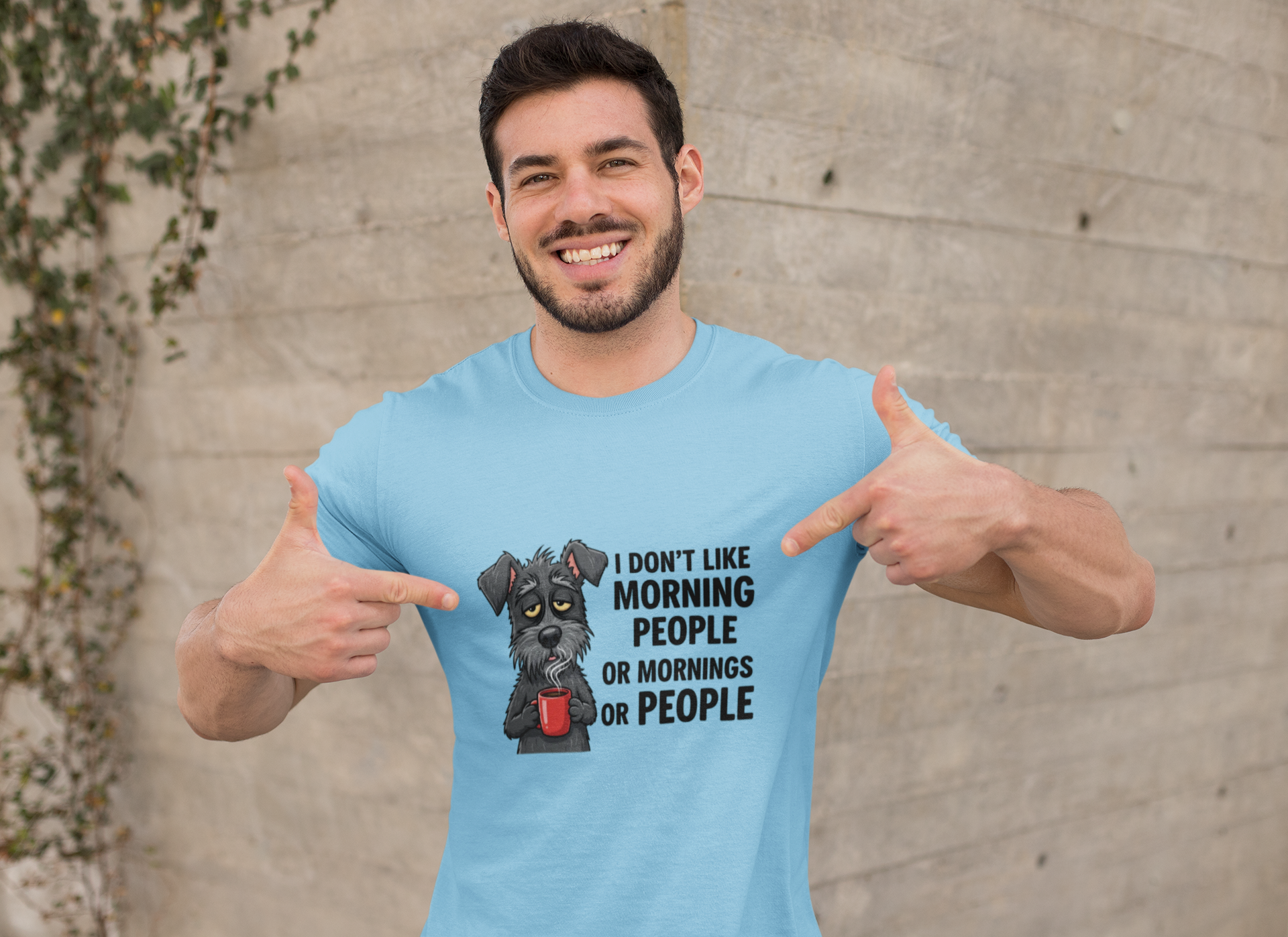 I Don't Like Morning People Unisex Heavy Cotton Tee