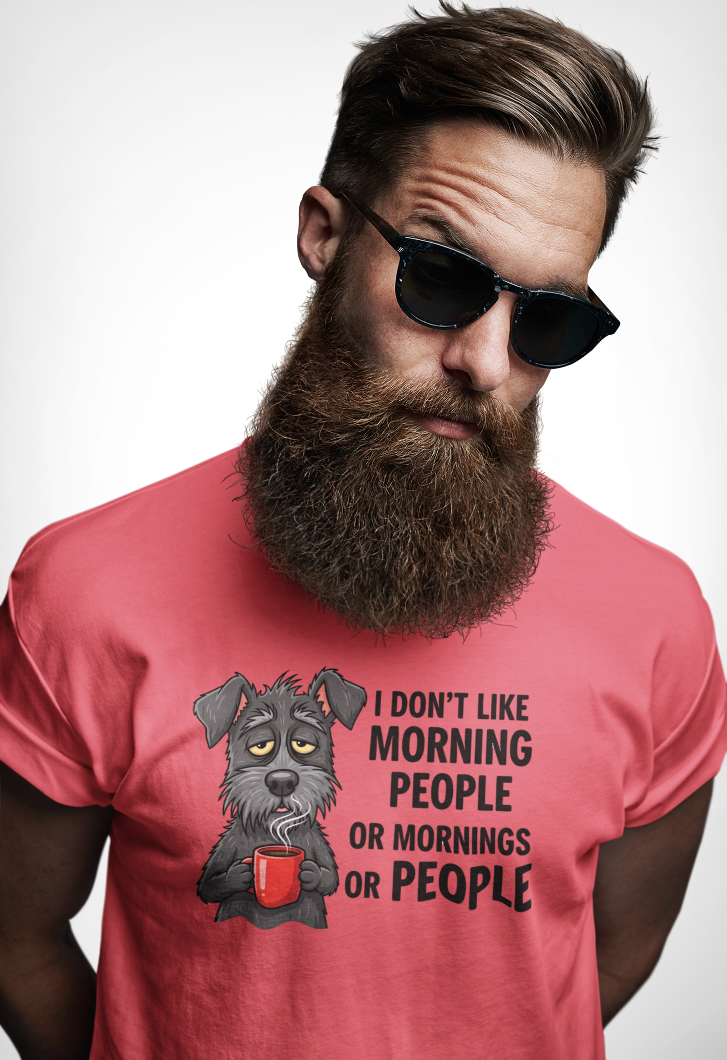 I Don't Like Morning People Unisex Heavy Cotton Tee