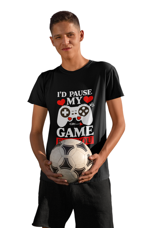 Boys I’d Pause My Game For You Youth Tee