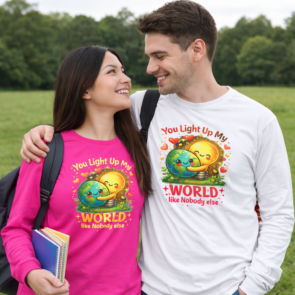 You Light Up My World – Valentine Tee