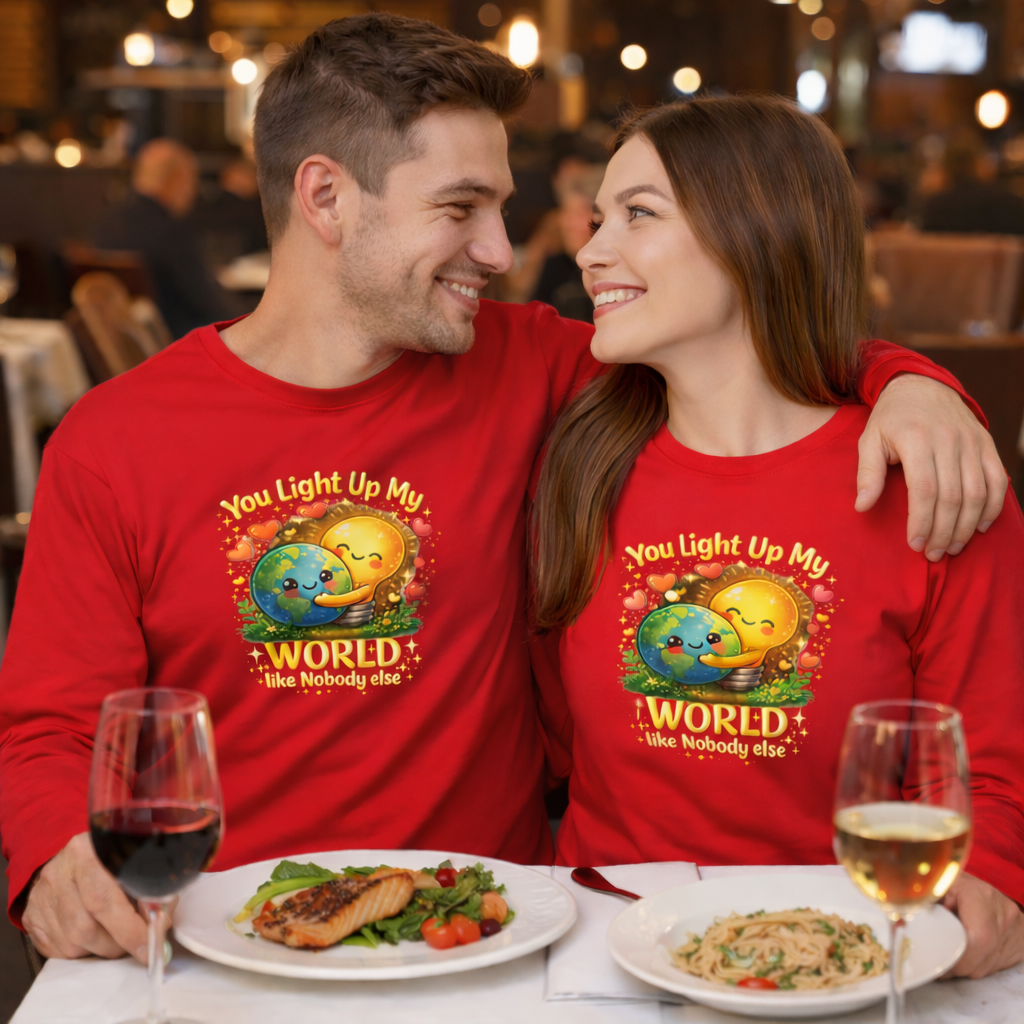 You Light Up My World – Valentine Tee