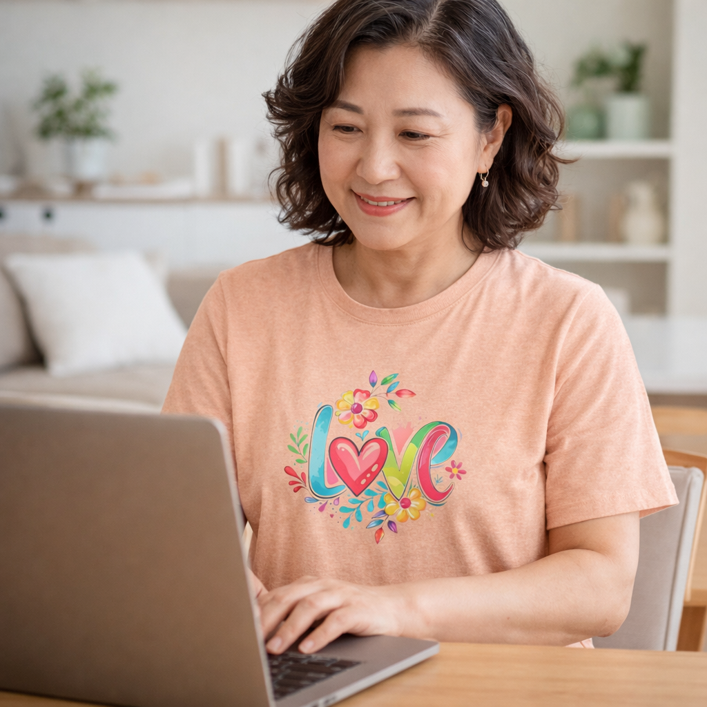 Love Floral T‑Shirt