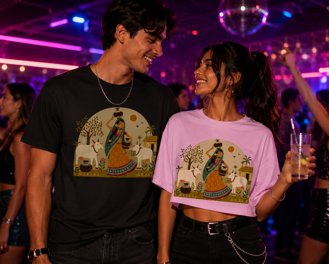 Village  Vibe Crop Tee