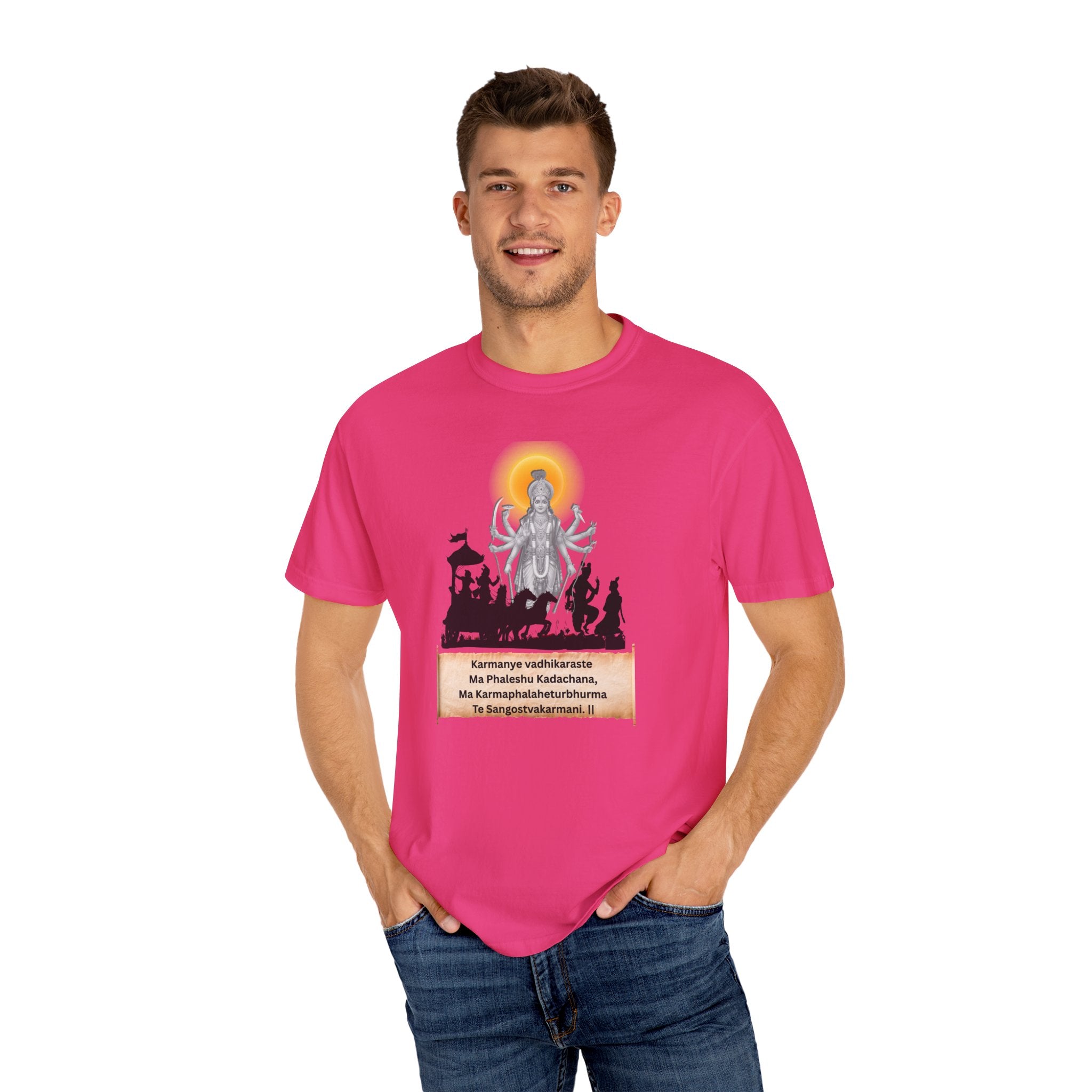Hindutva : Bhagavad Gita Strand in English T-Shirt